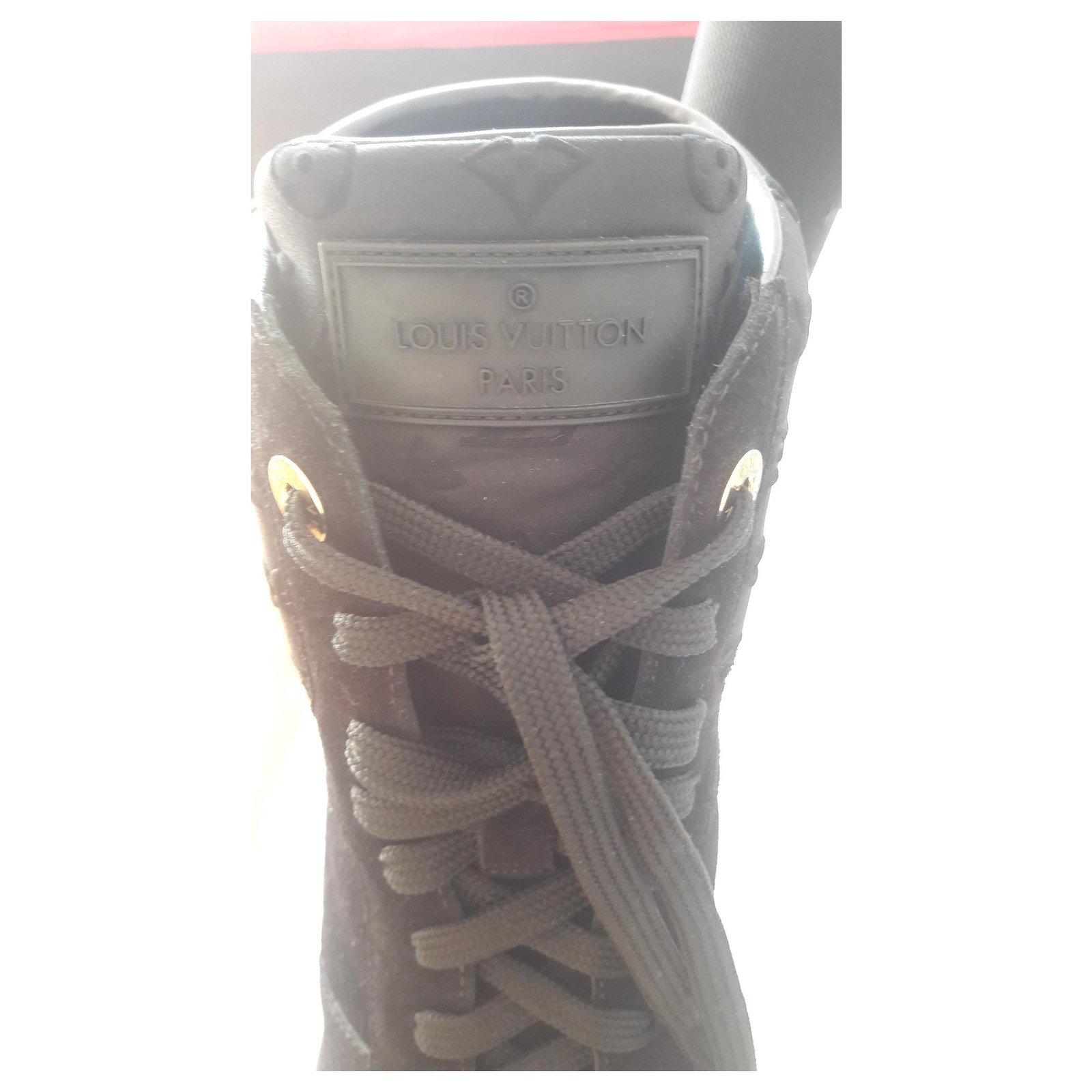 Louis Vuitton Millenium Wedge Sneakers - Black Sneakers, Shoes - LOU757905