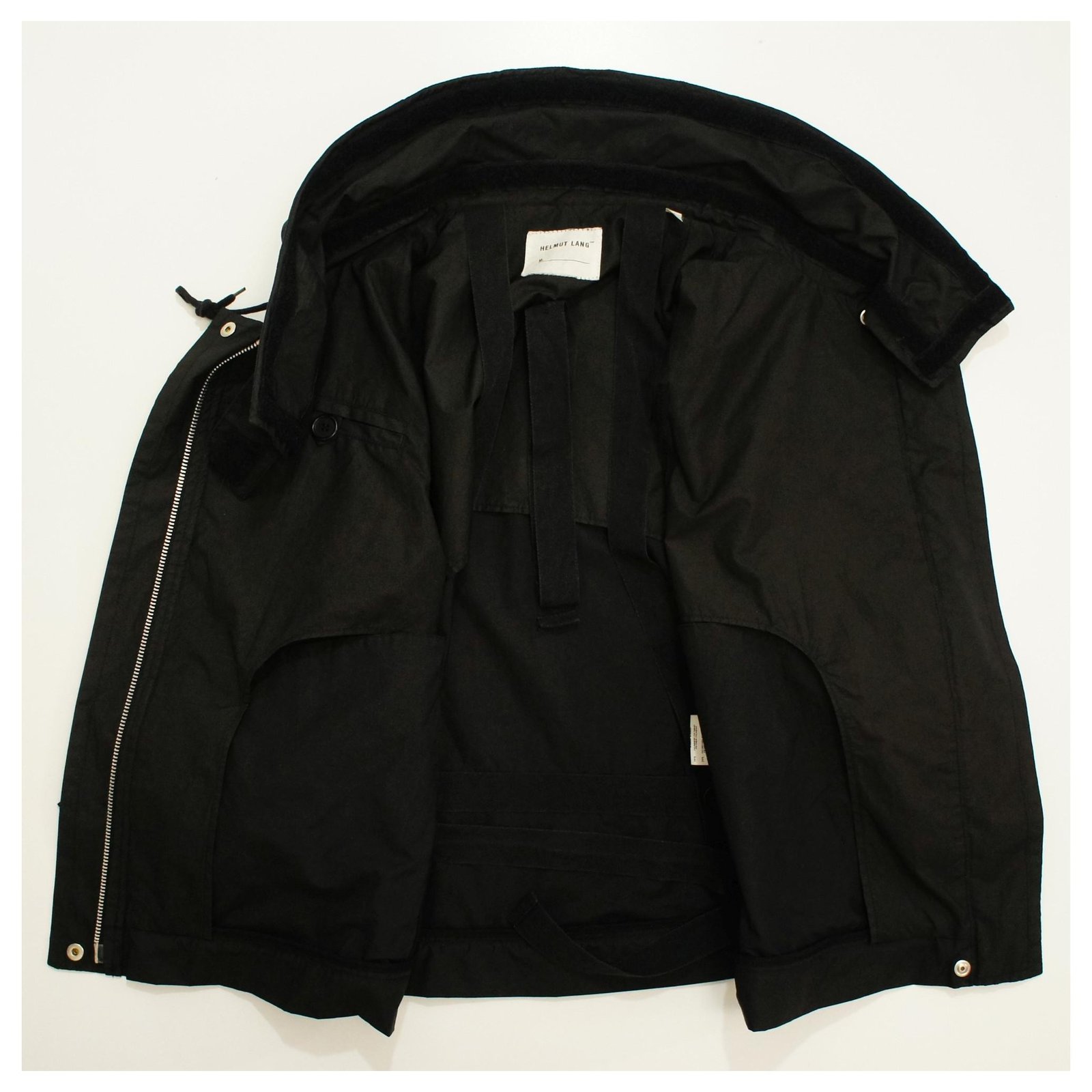 Helmut Lang Astro Biker Jacket Black Cotton Polyamide Polyurethane ref ...