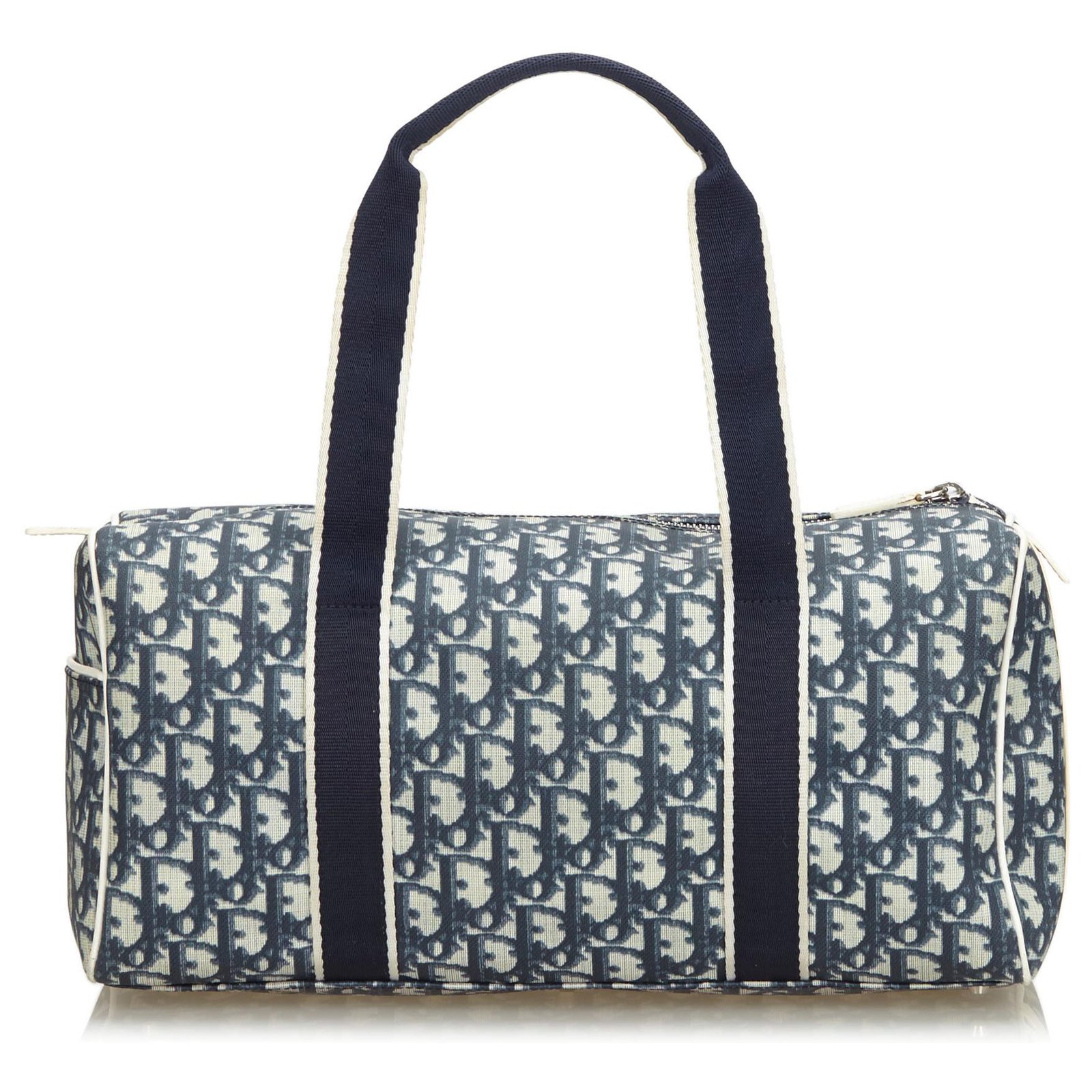 Christian Dior Blue Oblique Canvas Boston Bag – STYLISHTOP