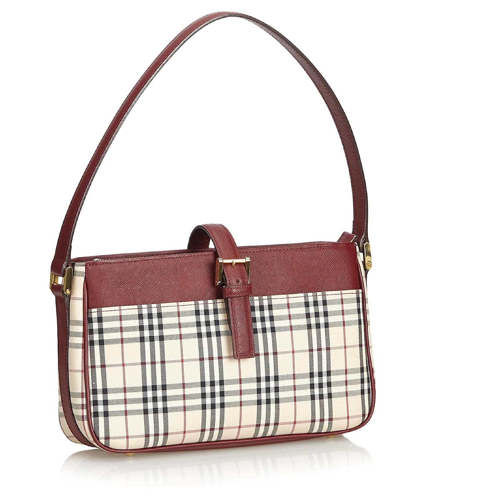 Sac De Voyage 5/A Baker à Carreaux - Bandoulière Et Bordures Cuir - Style Vintage