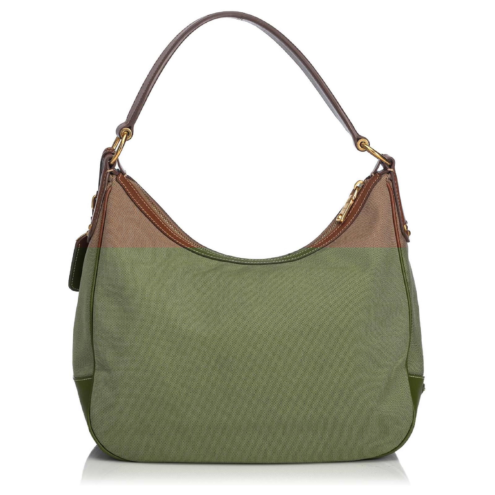 prada logo jacquard bag