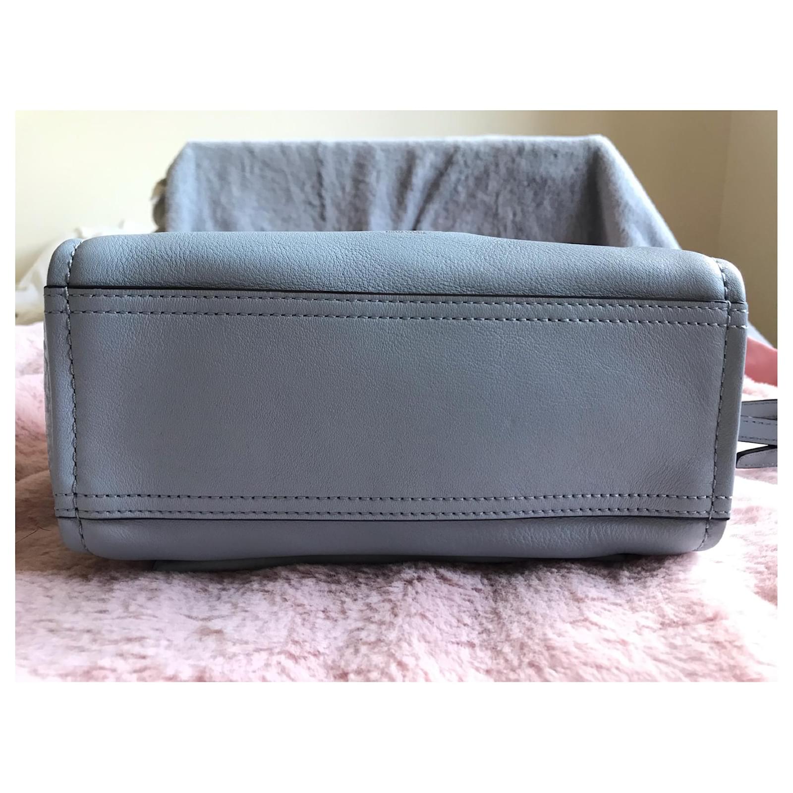 COACH Bleecker Mini Riley Crossbody Carryall Light blue Leather ref ...