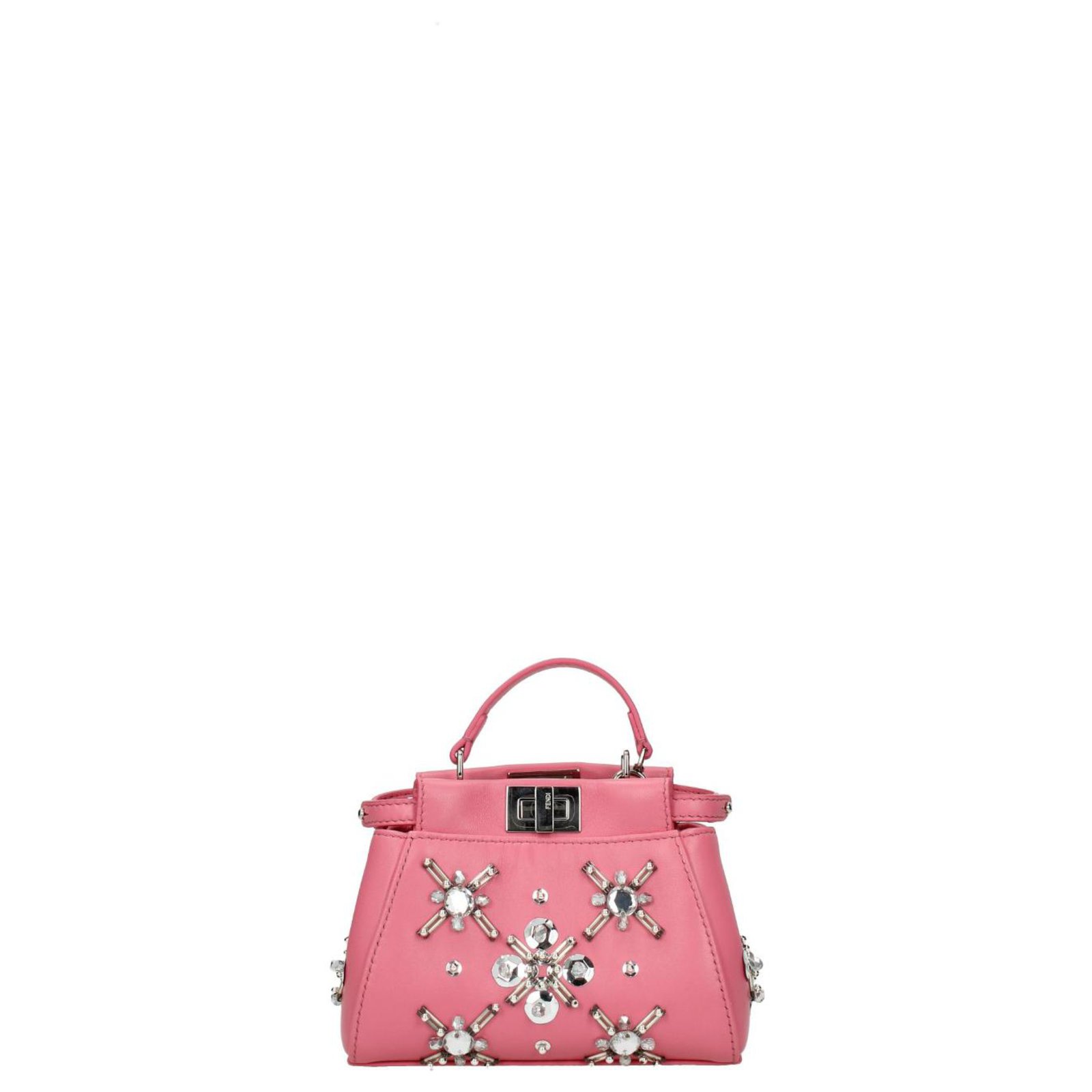 Fendi mini peekaboo Pink Leather ref.132372 - Joli Closet