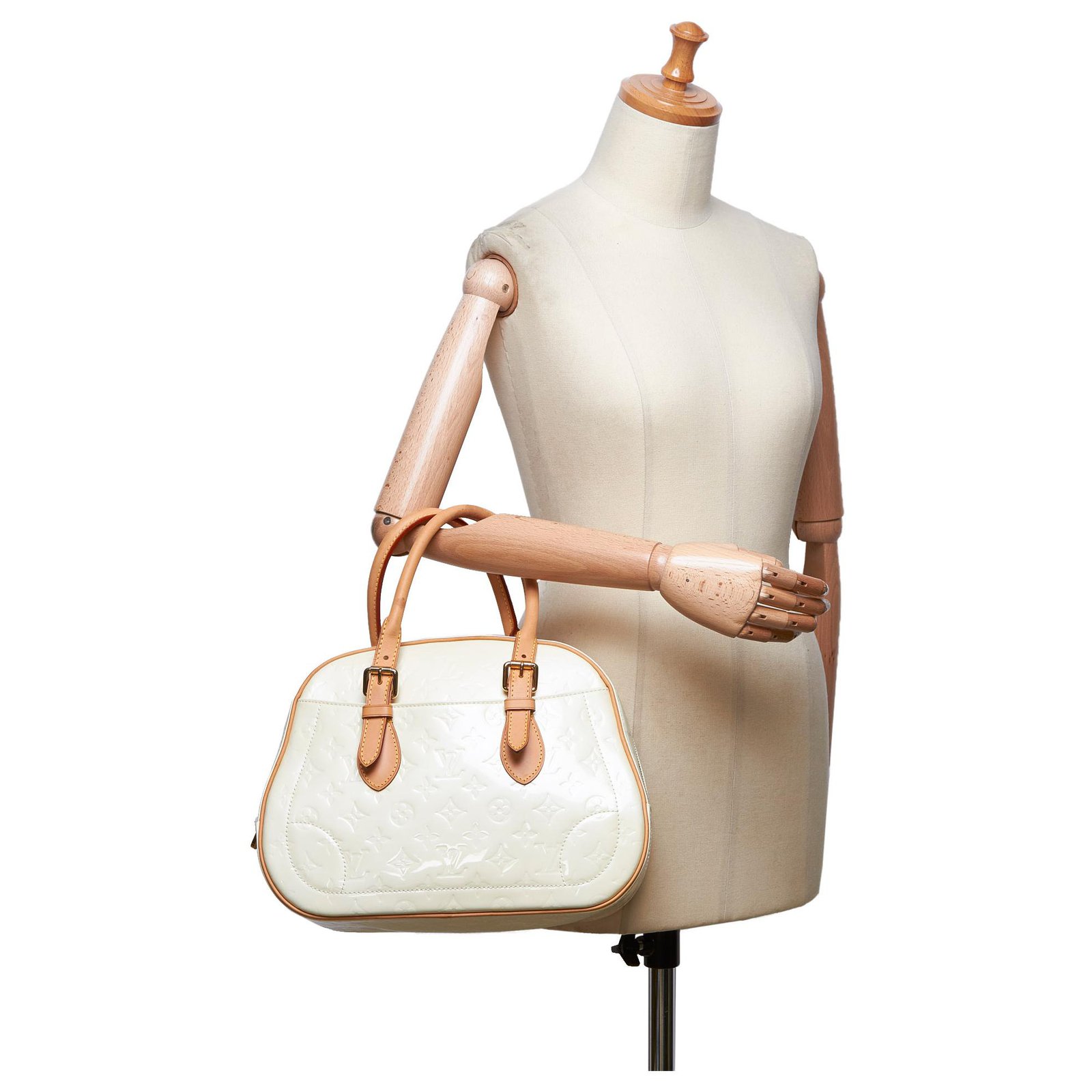 LOUIS VUITTON WHITE VERNIS SUMMIT DRIVE BAG – RDB