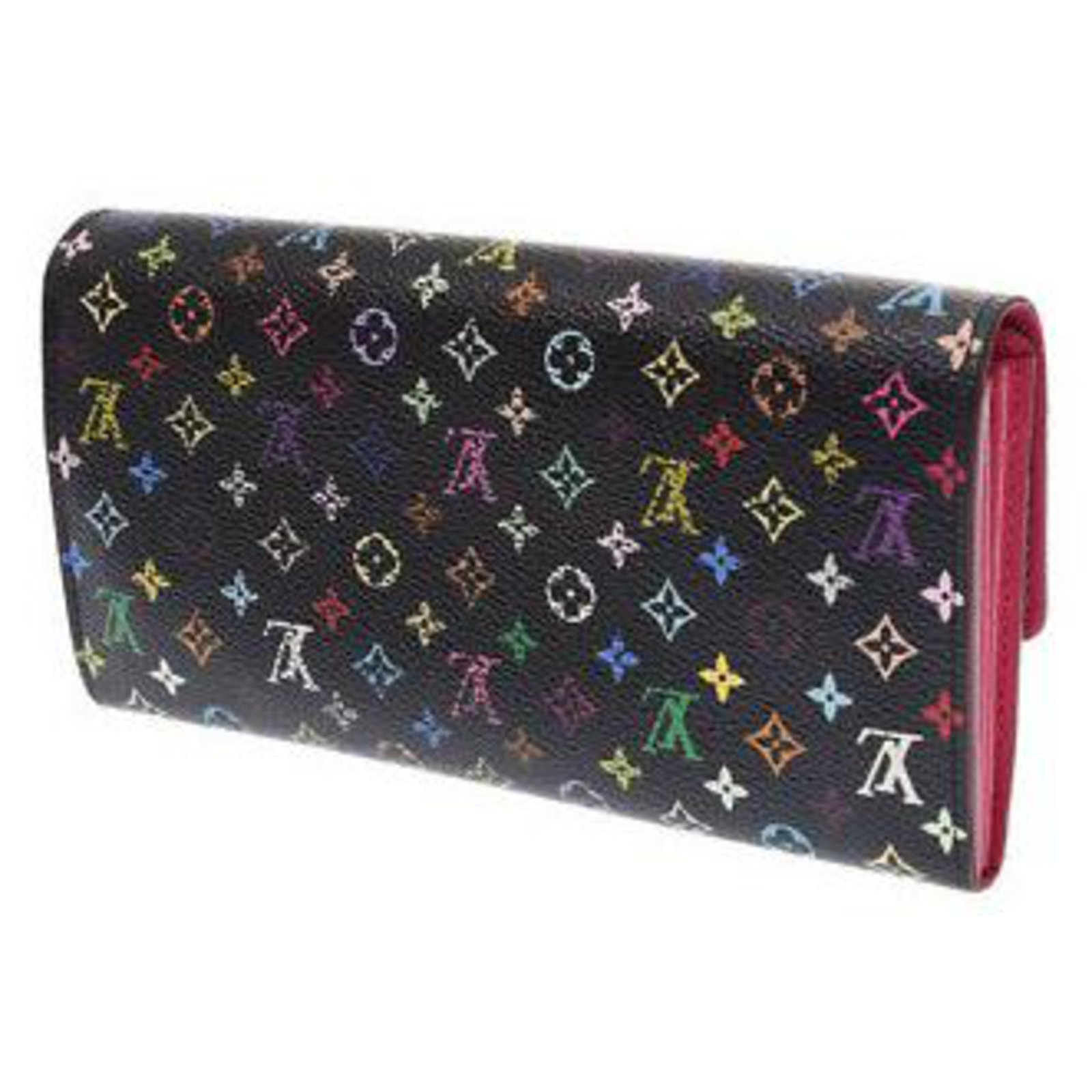 Louis Vuitton Multicolor Wallet Black ref.132846 - Joli Closet