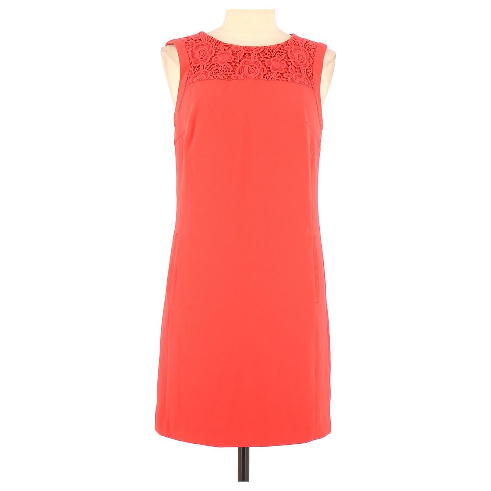 CAROLL Robe Polyester Rouge ref.133194 - Joli Closet