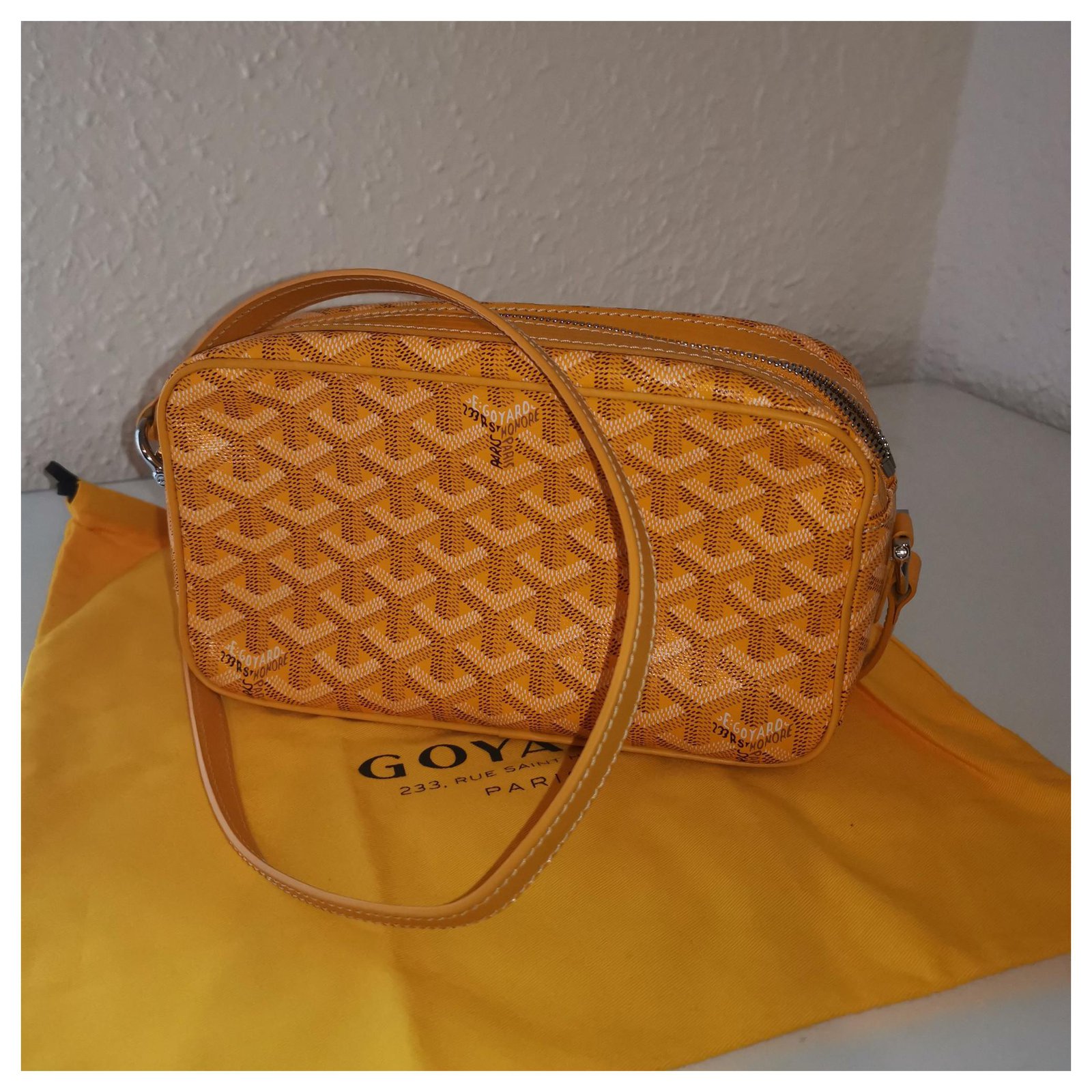Goyard Green cap Yellow Patent leather ref.133782 - Joli Closet