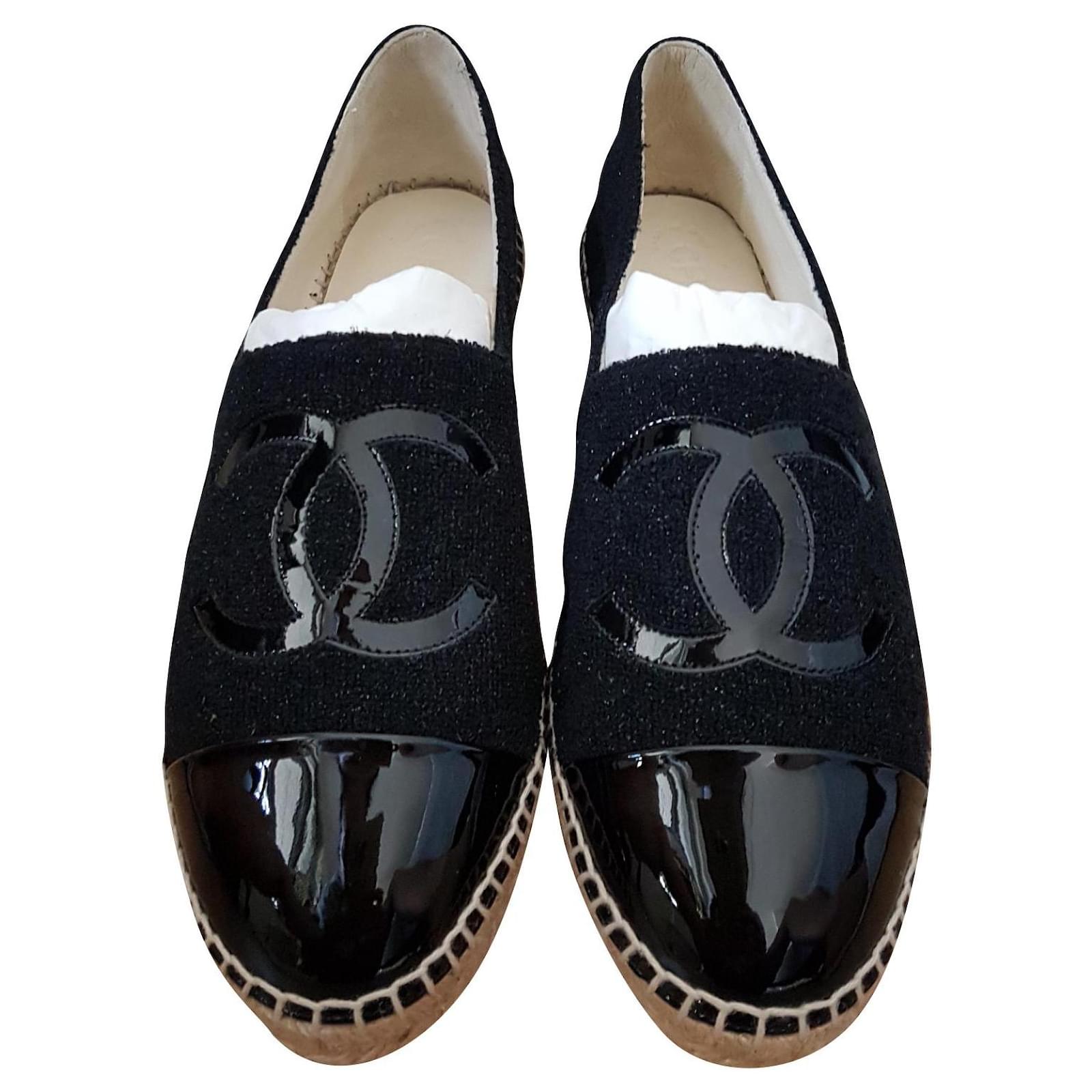 espadrille noir chanel