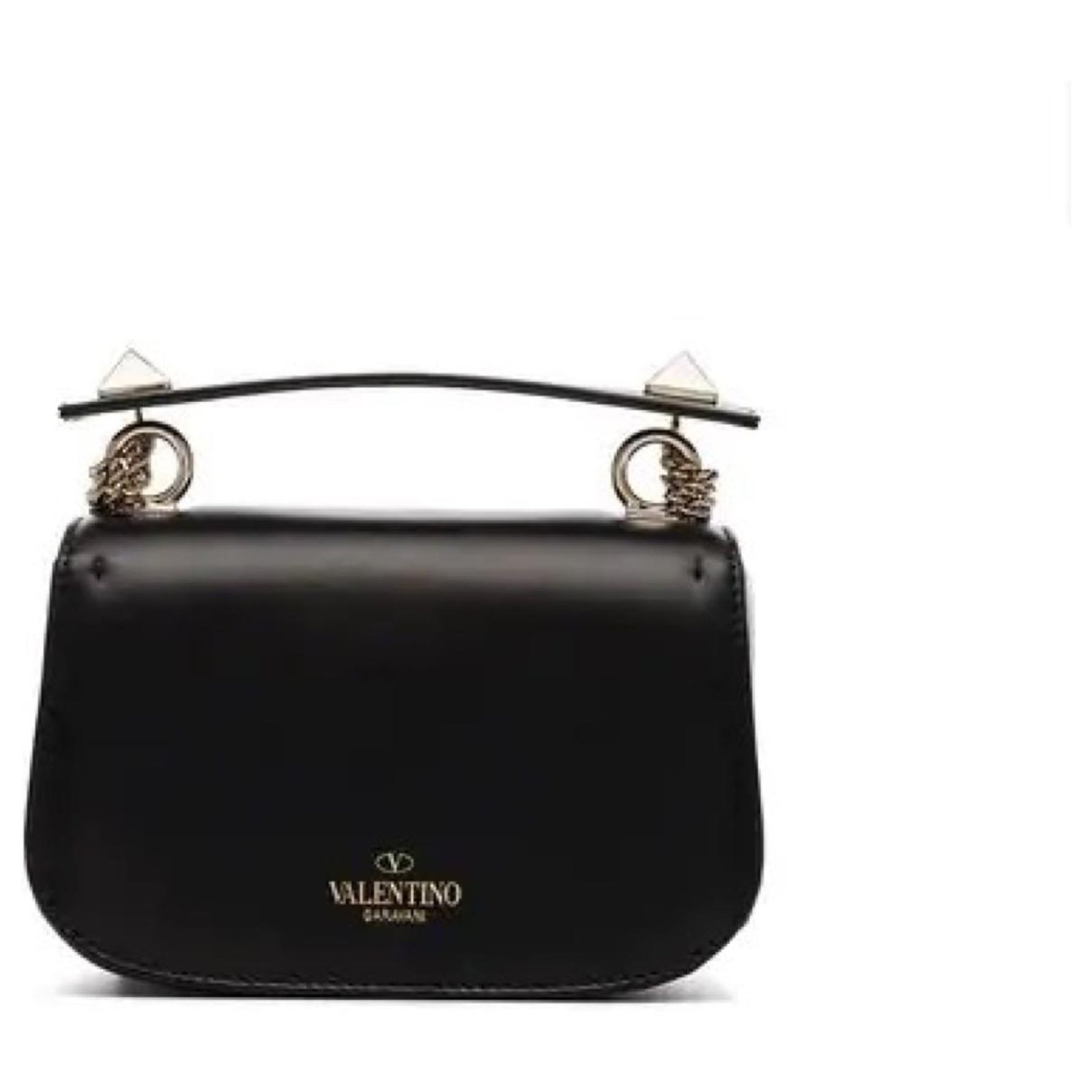 Valentino Black VLTN Crossbody Bag Leather Pony-style calfskin ref.134086 -  Joli Closet