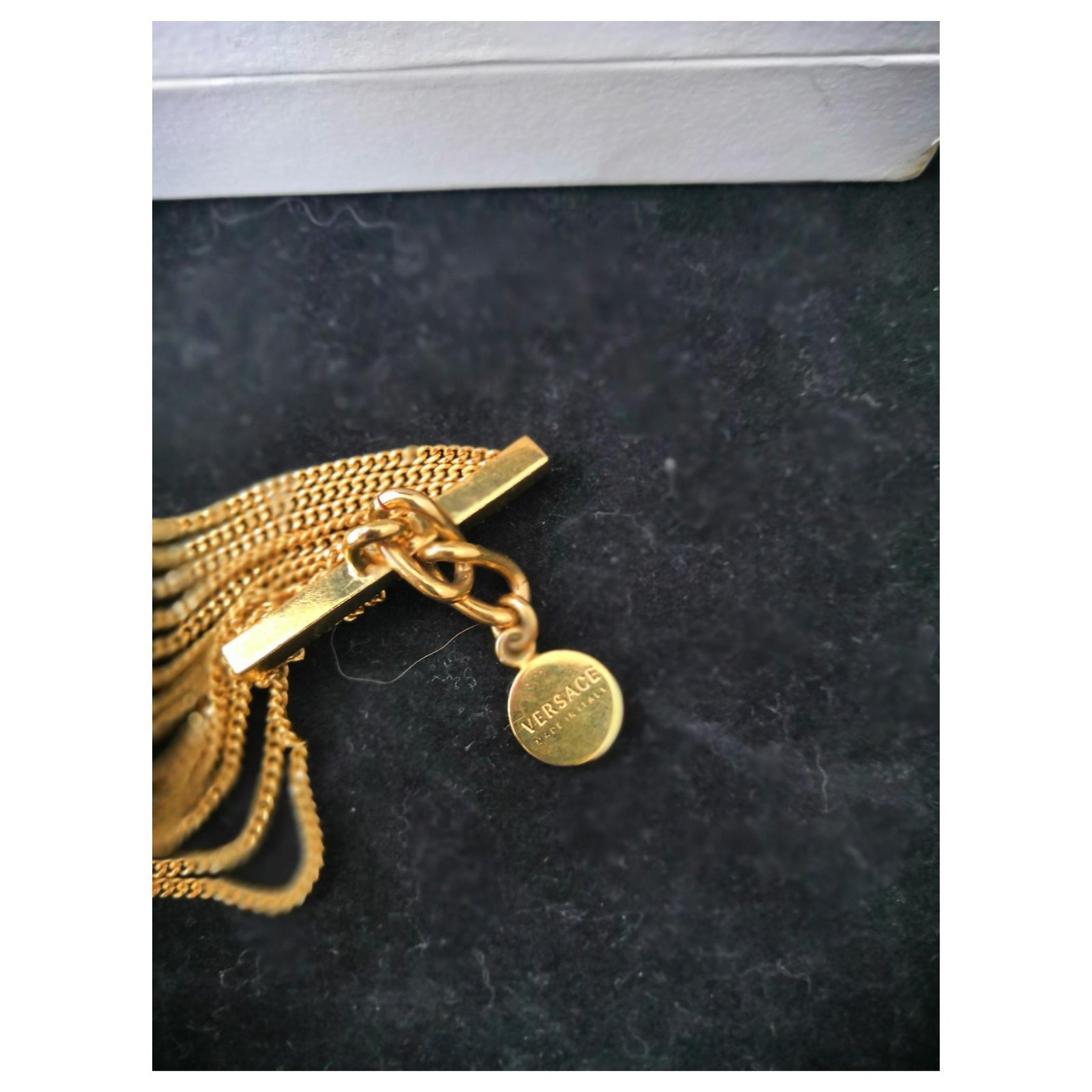 Fabulous cuff bracelet versace medusa Golden Gold-plated ref 