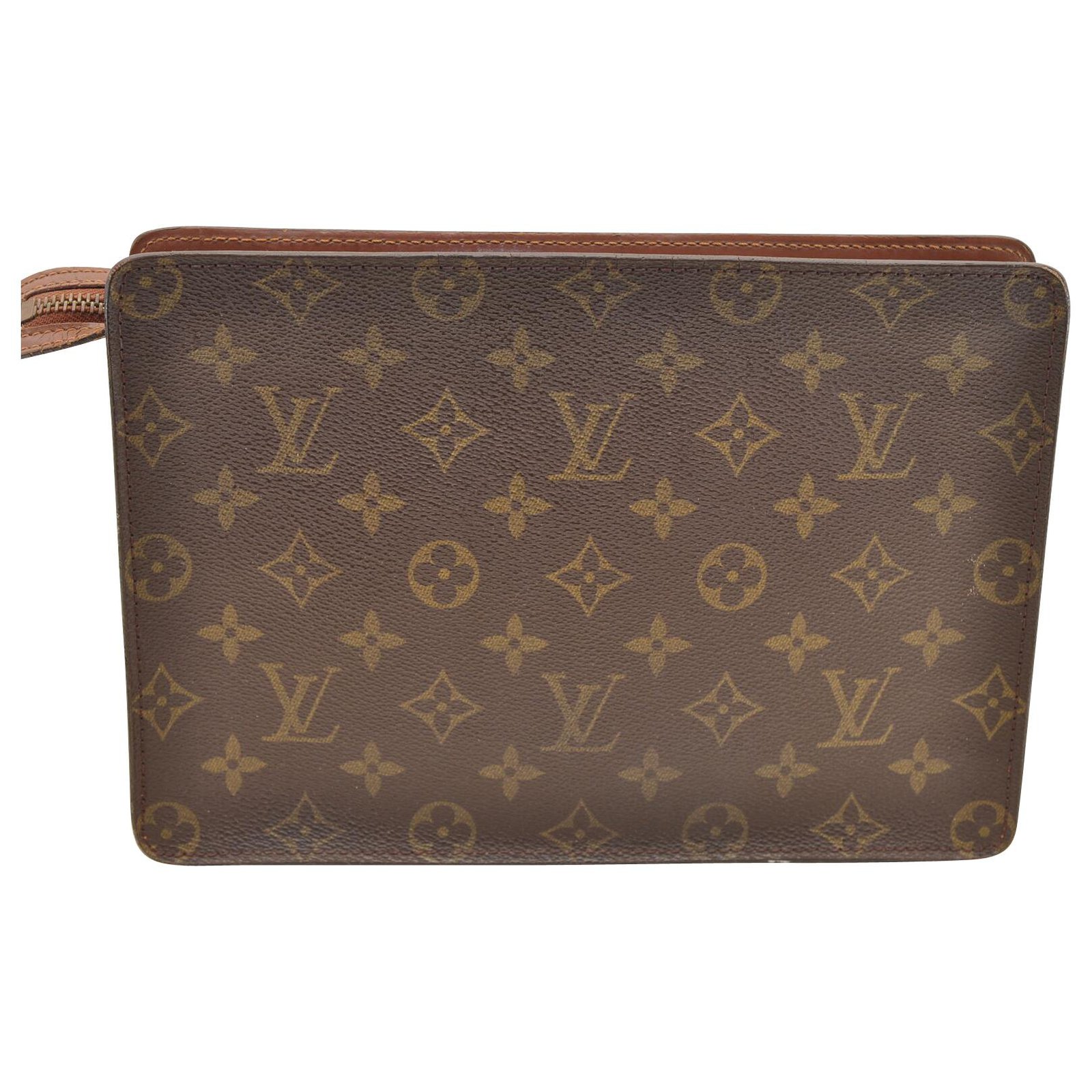 Louis Vuitton Pochette homme Brown Cloth ref.134393 - Joli Closet