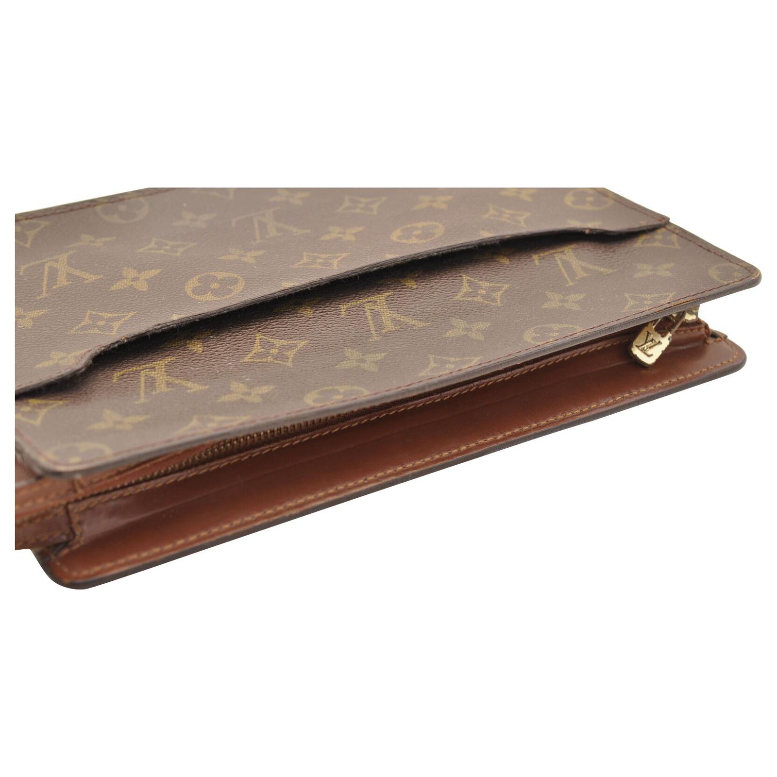 Louis Vuitton Pochette homme Brown Cloth ref.134393 - Joli Closet