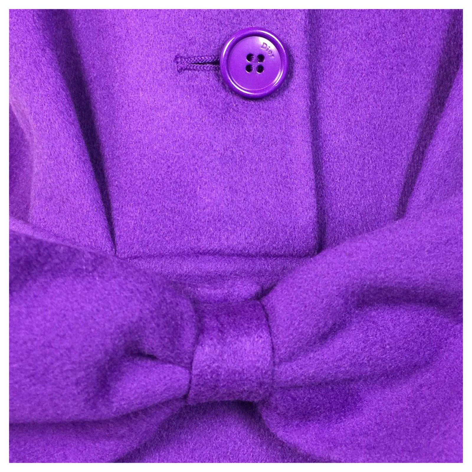 Christian Dior Dresses Purple Cashmere ref.134627 - Joli Closet