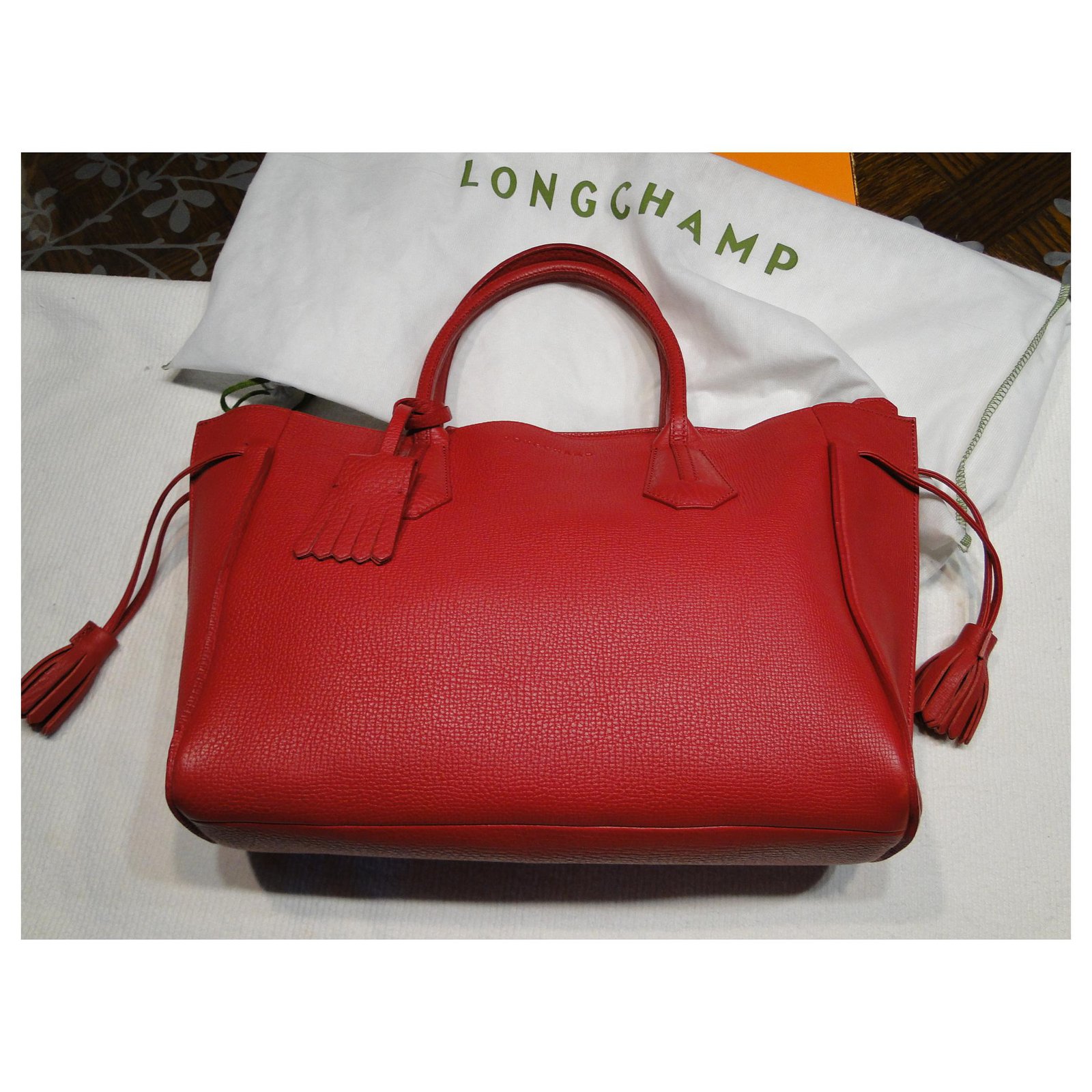 LONGCHAMP Penelope M red bag