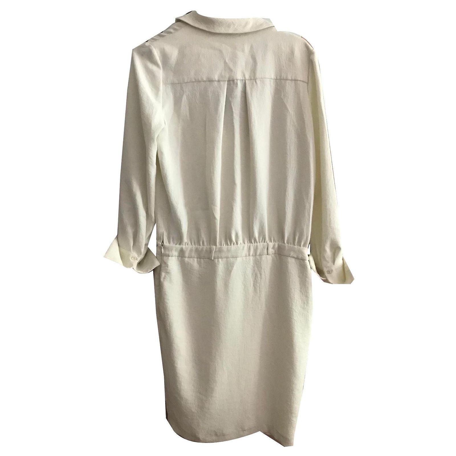 Robe écru Ba&sh Taille 38 – Jamais Portée, Viscose, Manches Dolman, Style A-Line, Parfaite Soirée/mariage