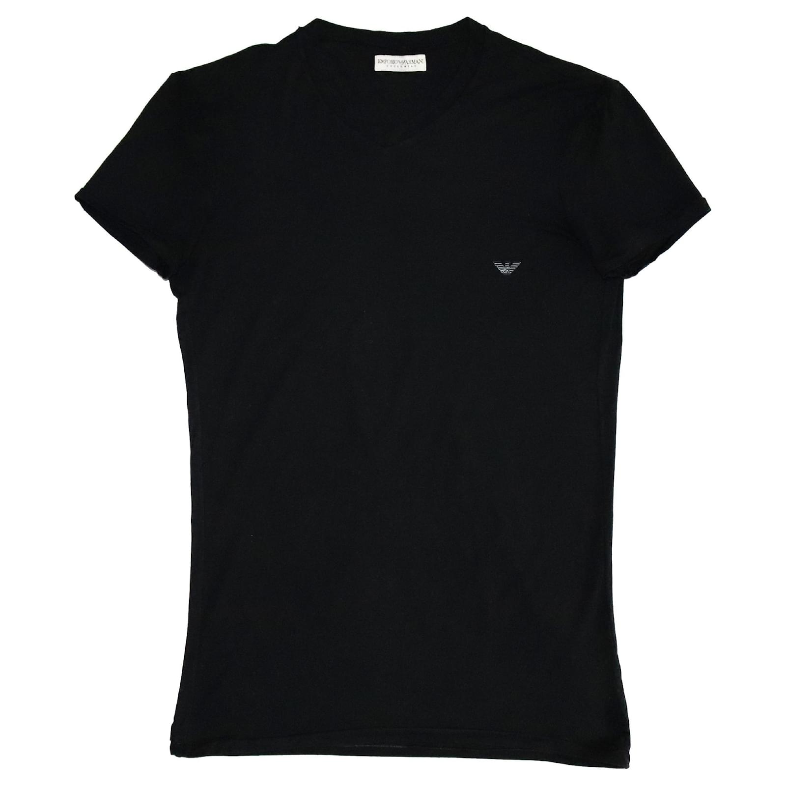 Tee shirts Emporio Armani tees Elasthane,Modal Noir ref ...