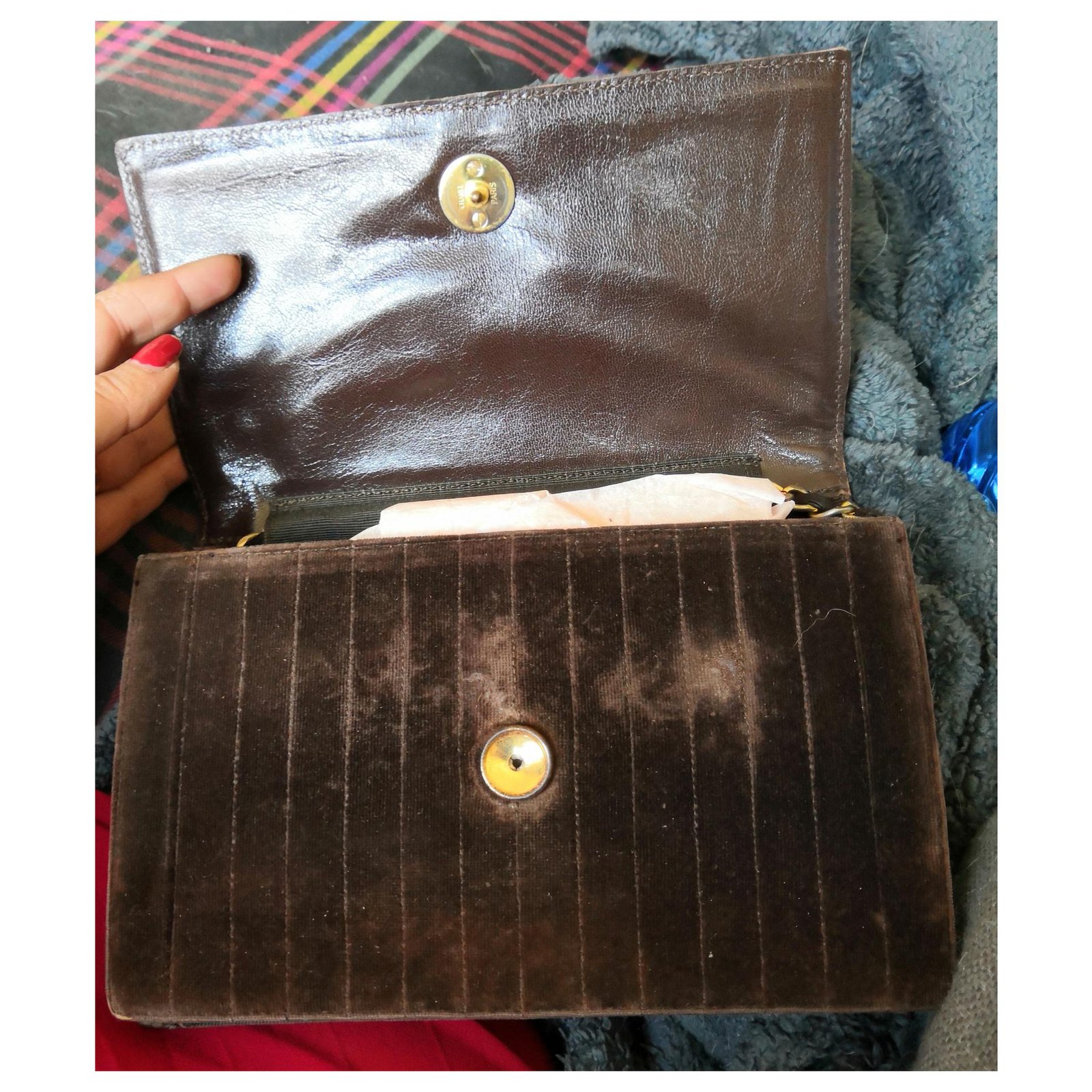 Superb vintage Chanel Wallet on chain bag