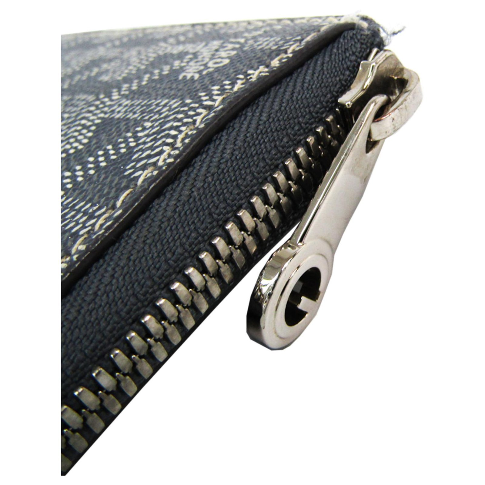 Goyard Travel bag Grey Caramel Leather Cloth ref.70525 - Joli Closet