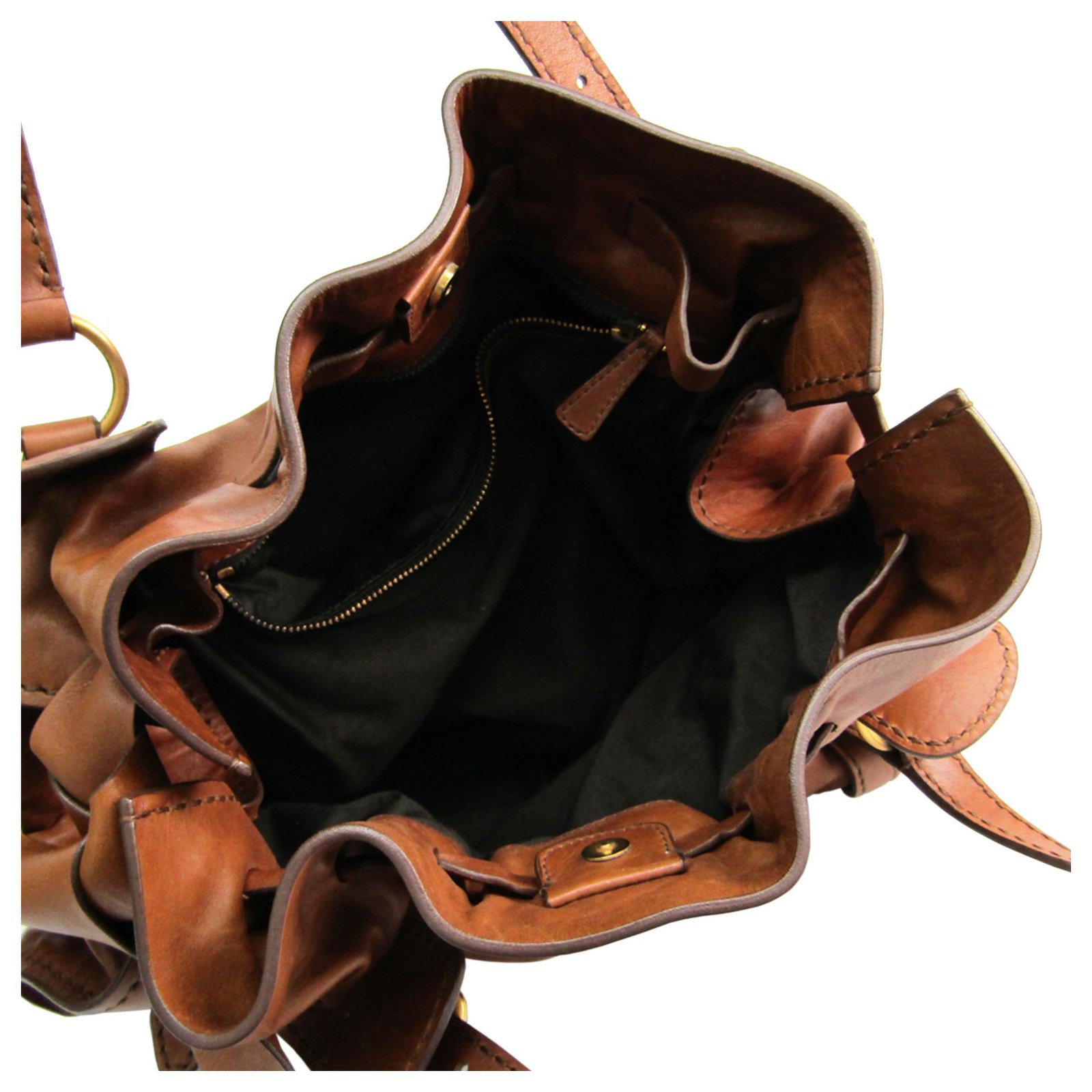 Miu Miu Vitello Lux Shoulder Bag Brown Leather Pony-style calfskin  ref.935629 - Joli Closet