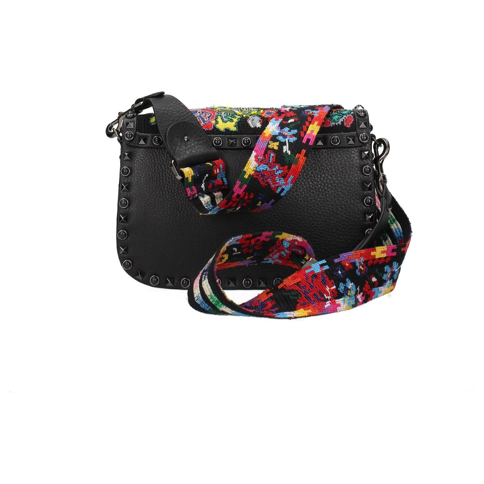 Sac à bandoulière Valentino Garavani Cuir Noir ref.135443 Joli Closet