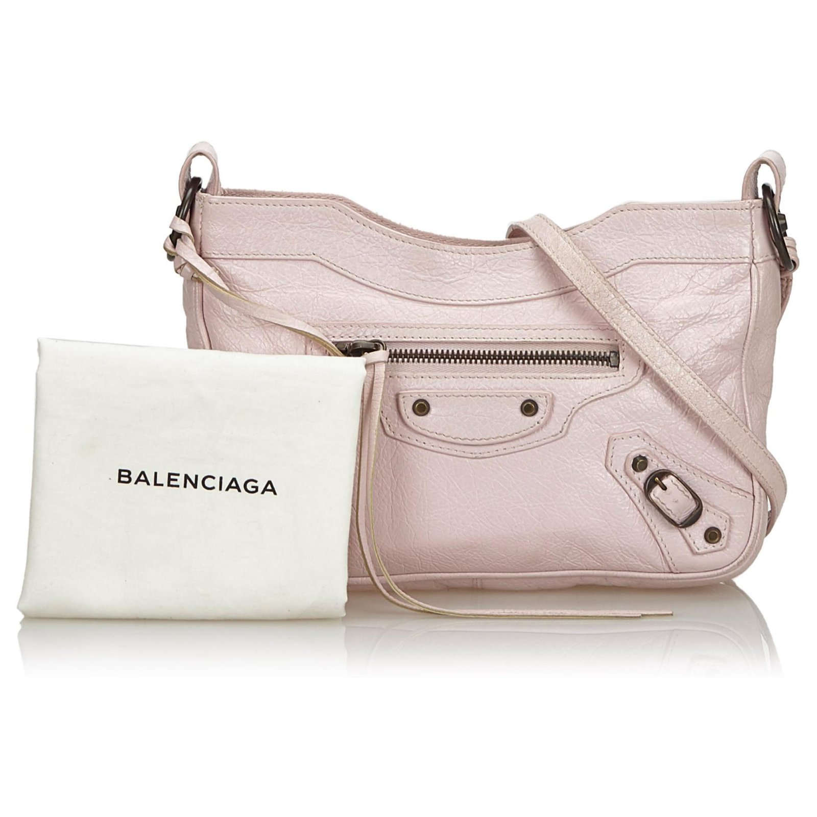 Balenciaga Pink Classic Hip Crossbody Bag Leather - Joli Closet