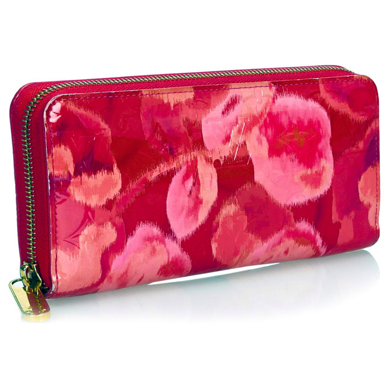 Louis Vuitton Pink Vernis Ikat Zippy Wallet Leather Patent leather  ref.135745 - Joli Closet