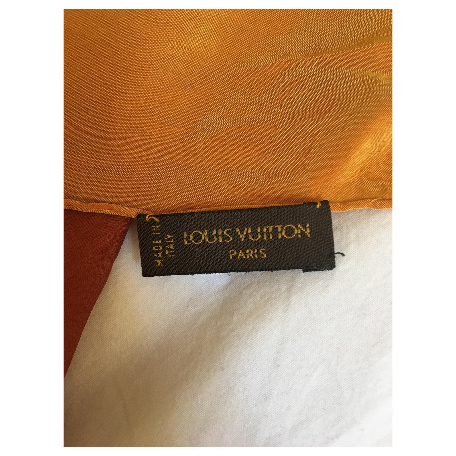 Louis Vuitton  Vintage Louis Vuitton Printed Silk Scarf  MutualArt