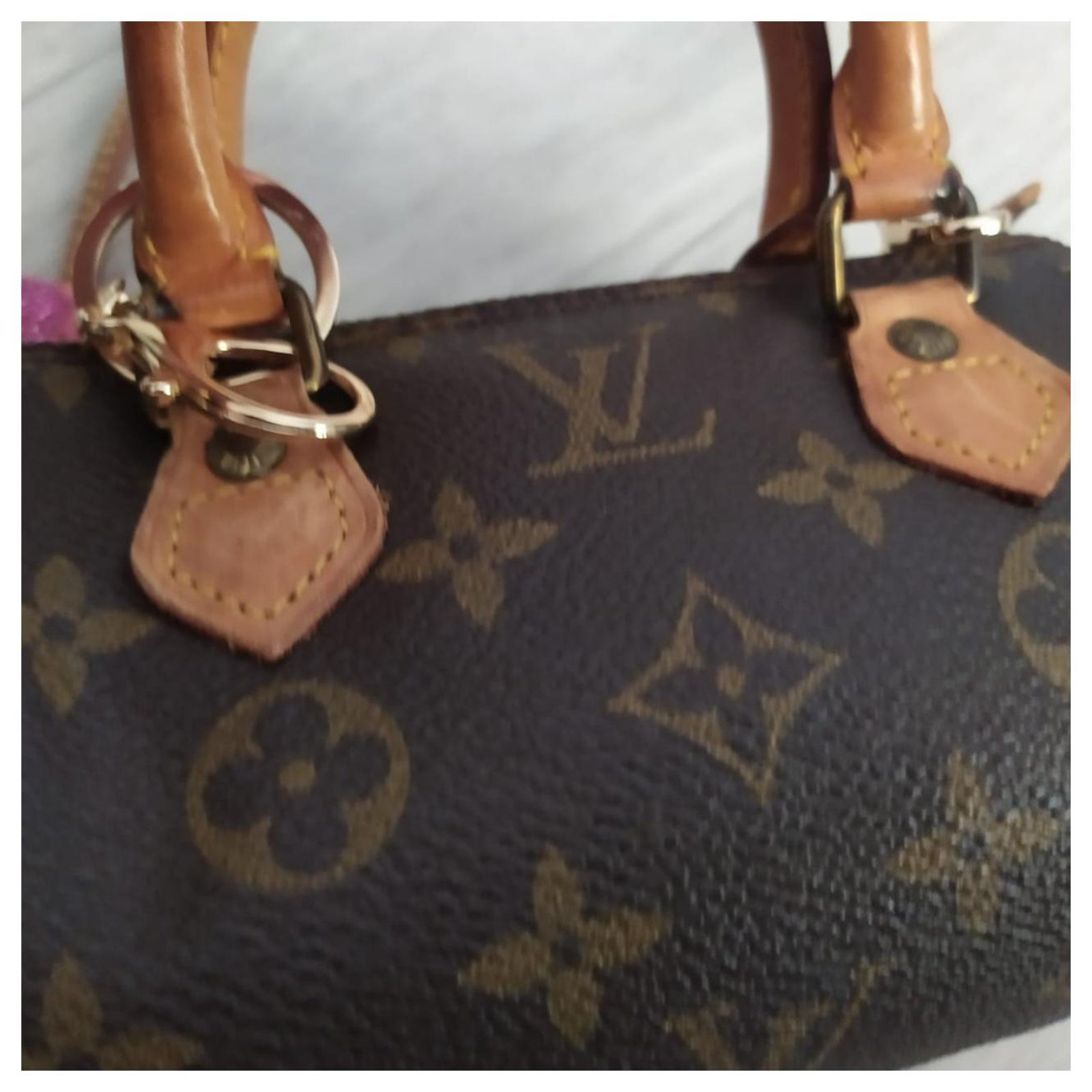 Louis Vuitton Brown Monogram Mini HL Speedy Cloth ref.942951 - Joli Closet