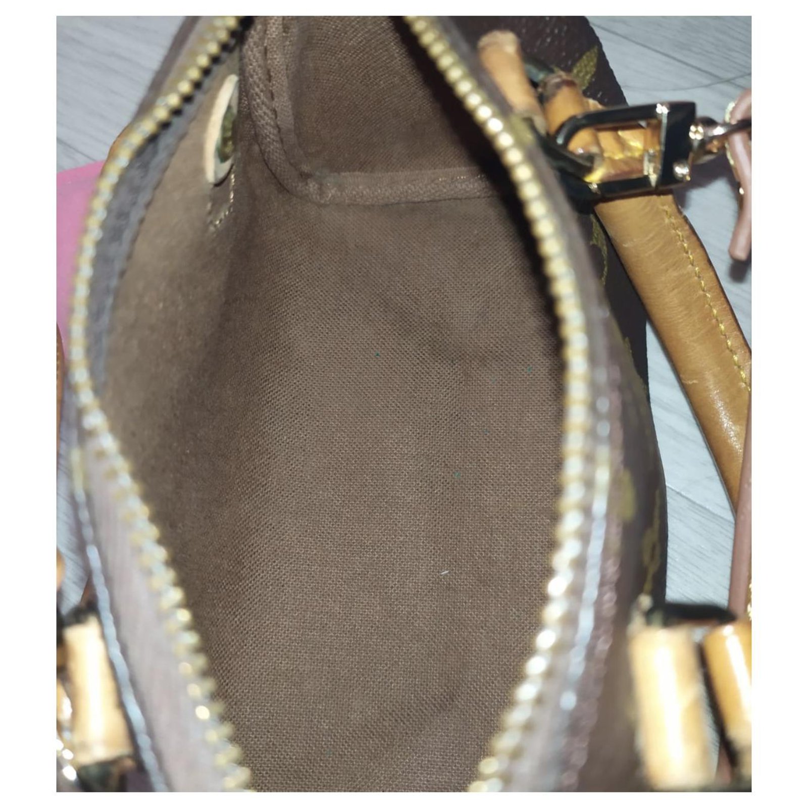 Louis Vuitton Mini Speedy Brown Cloth ref.652623 - Joli Closet