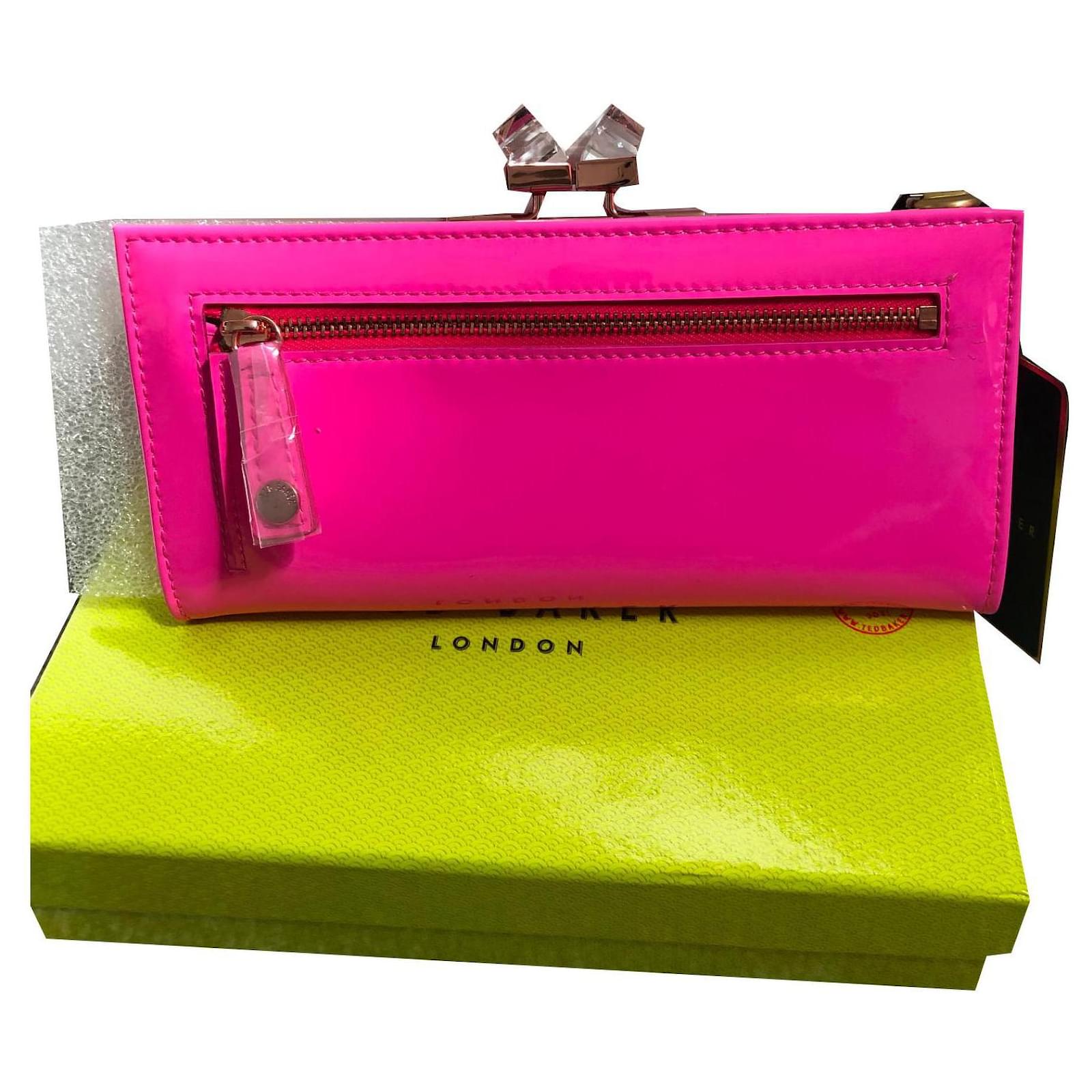 Ted Baker Purses, wallets, cases Pink Patent leather ref.136223 Joli