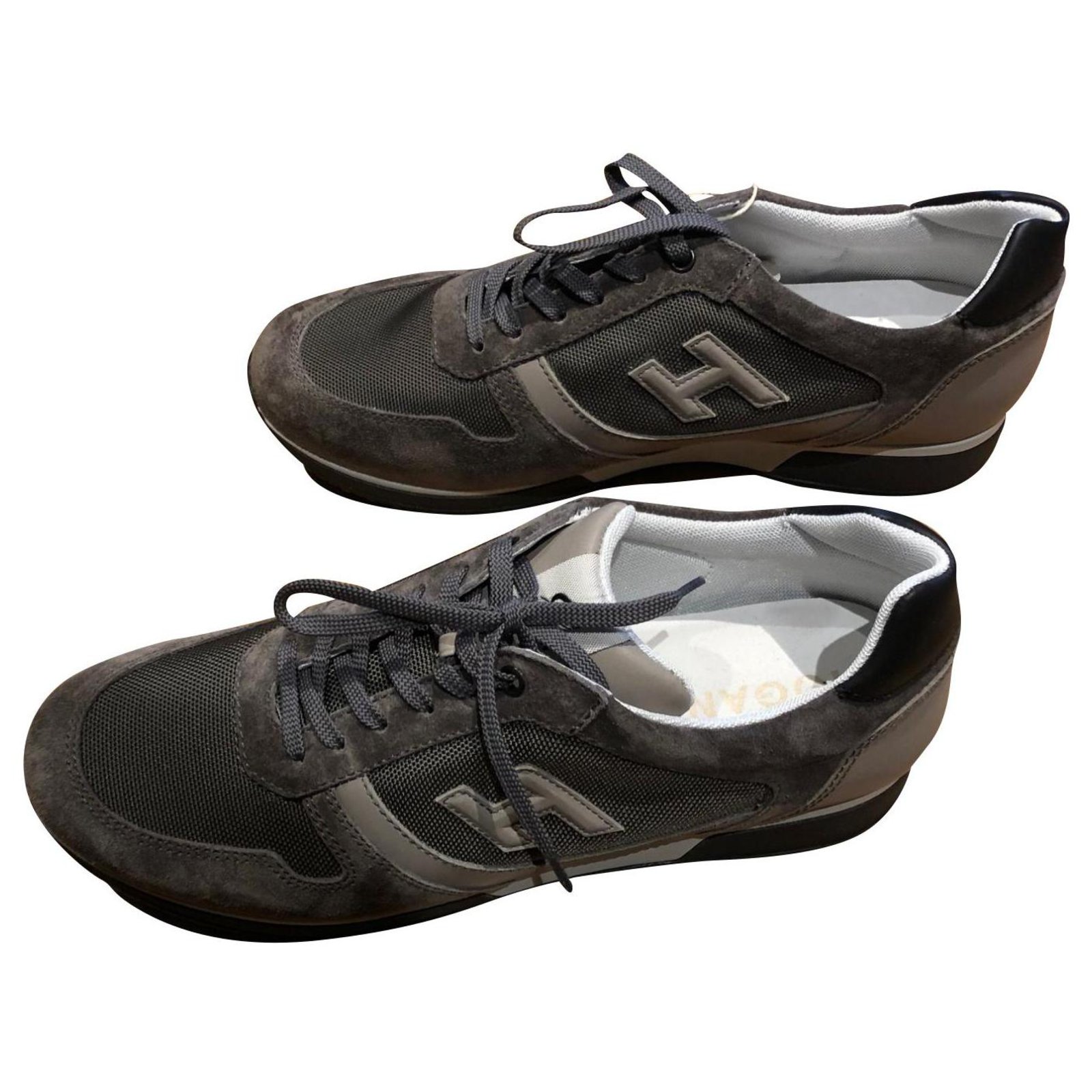 Hogan shoes new Grey Leather ref.136248 - Joli Closet