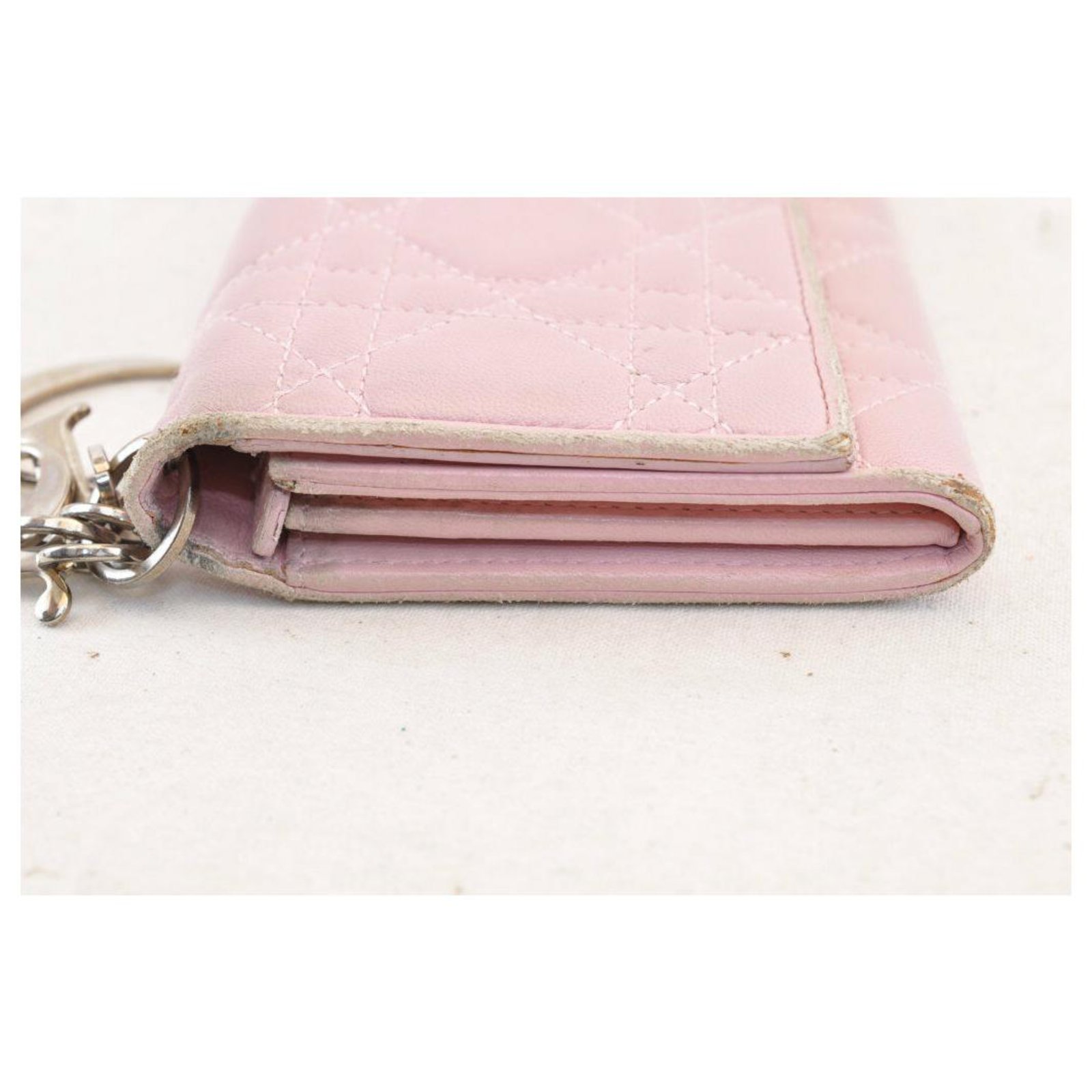 Dior long wallet Pink Cloth ref.136285 - Joli Closet