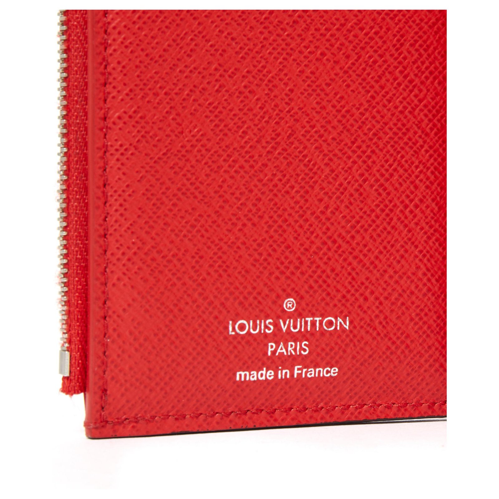 LOUIS VUITTON X SUPREME WALLET AND KEY HOLDER Red Leather ref.136368 - Joli  Closet