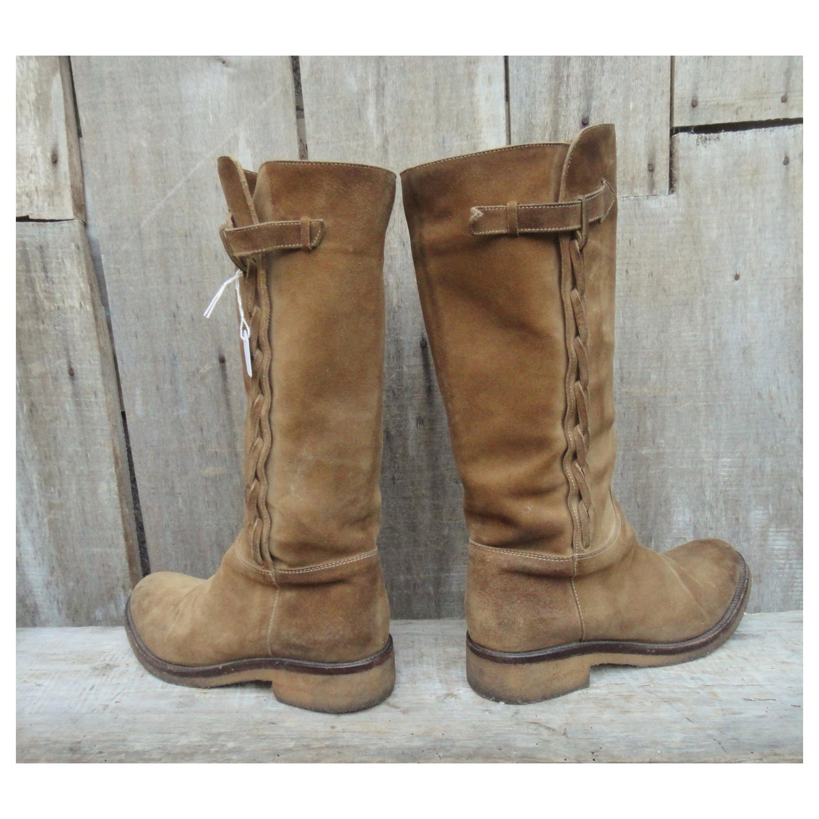 bottes camarguaises en daim