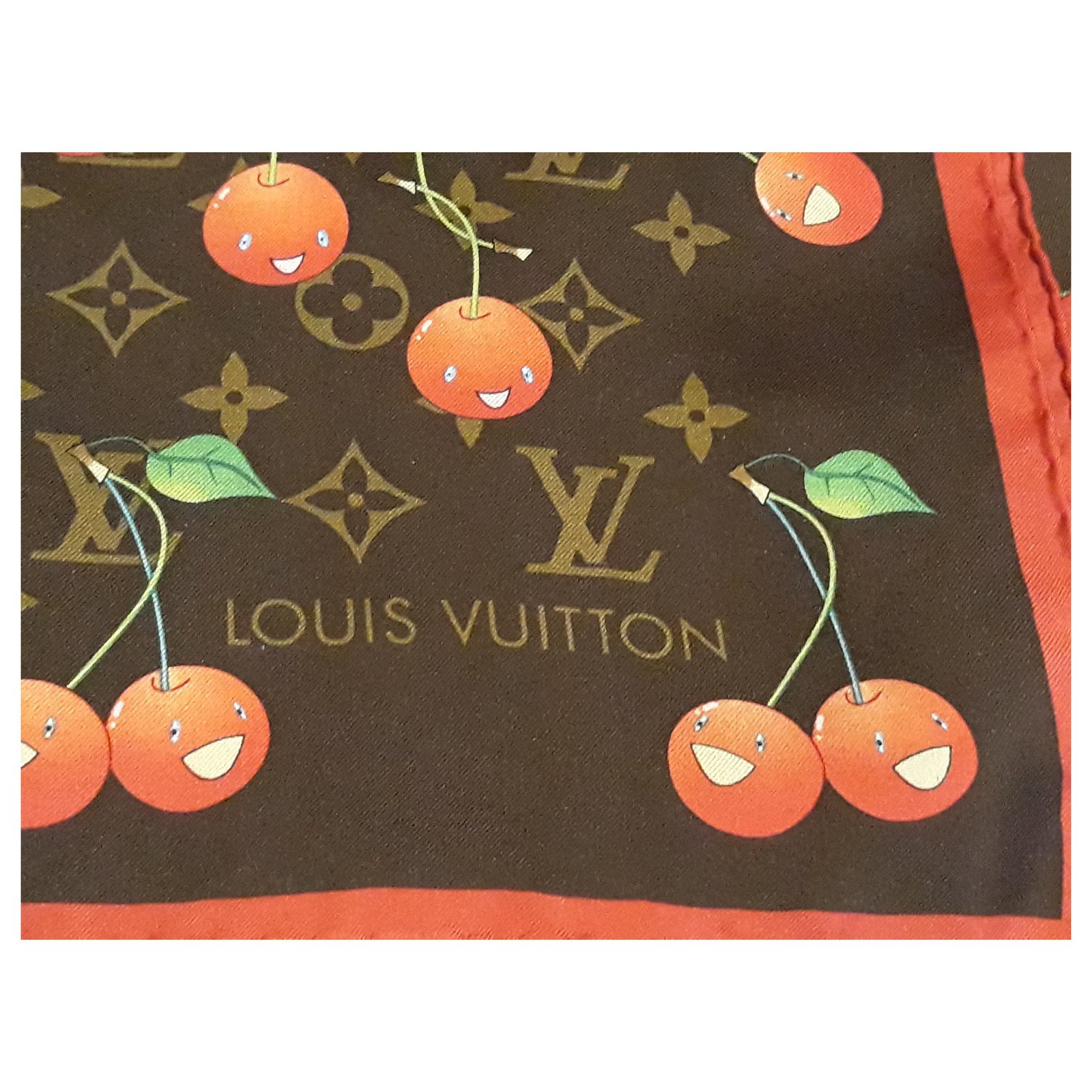 Takashi Murakami x Louis Vuitton Cherry Monogram Scarf