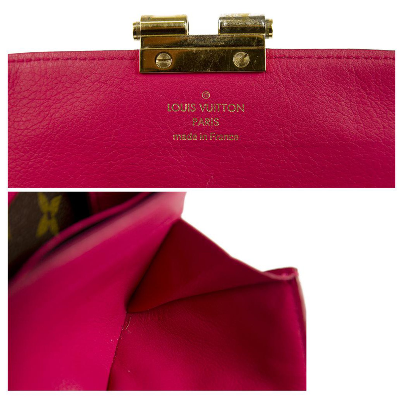 Portefeuille Louis Vuitton Portofeuil Clemence M60169 femme rouge