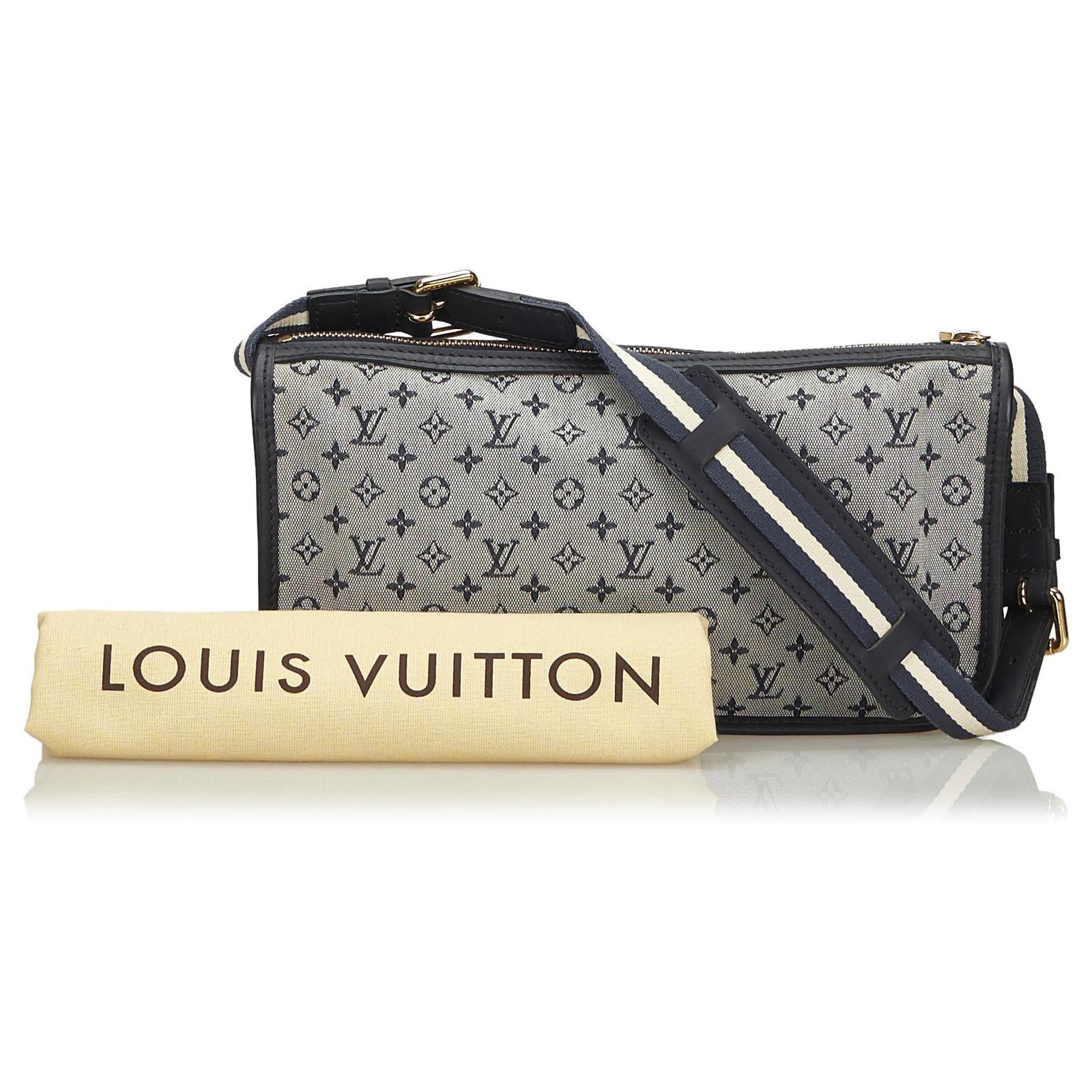 Louis Vuitton Blue Monogram Mini Lin Pochette Kathleen Bag