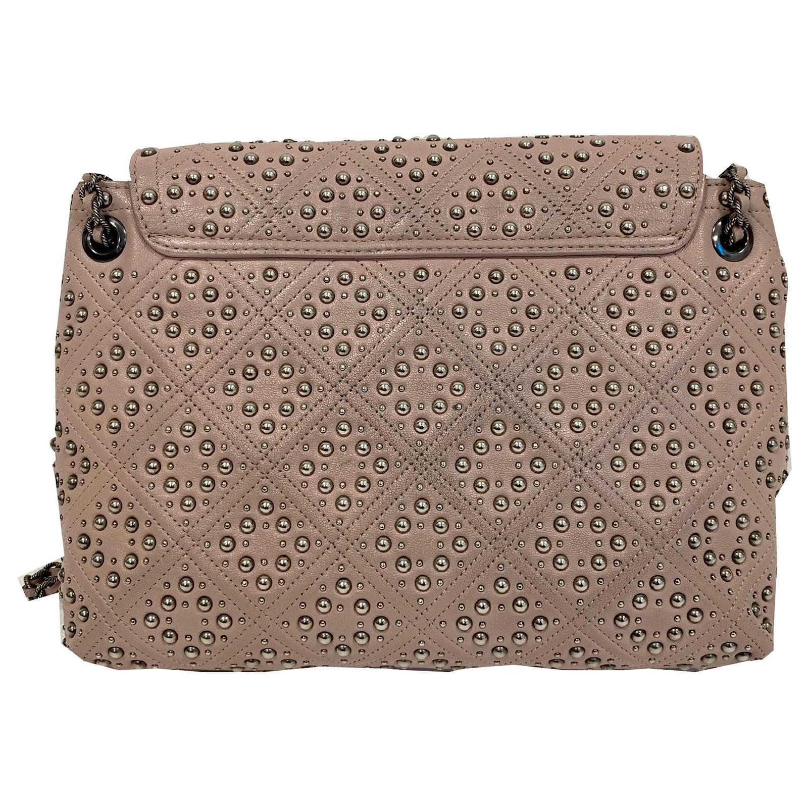 Marc Jacobs Sac ?� bandouli?�re en cuir rose poudre antique clout?� ref.137205 - Joli Closet