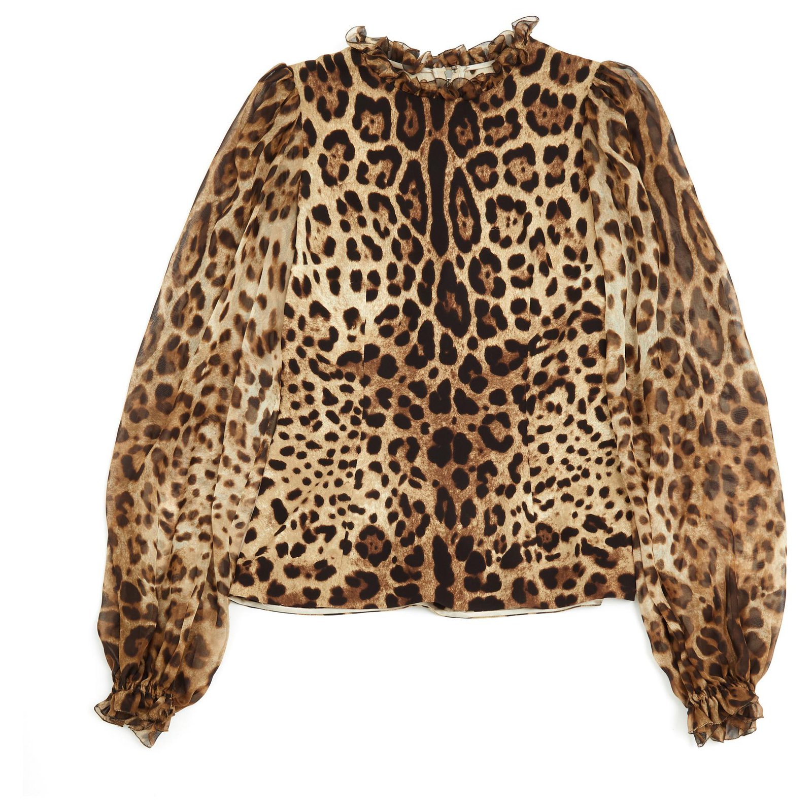 Dolce & Gabbana PANTHER SILK FR34/36 Leopard print ref.137370 - Joli Closet