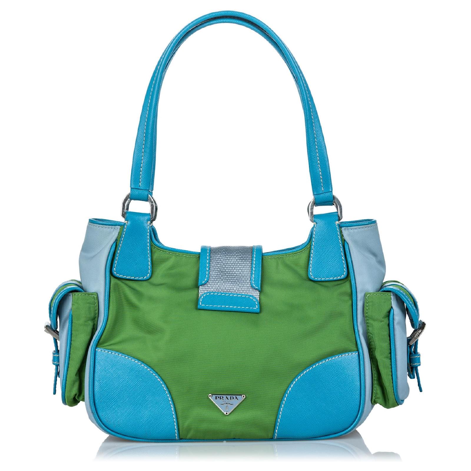 green nylon prada bag