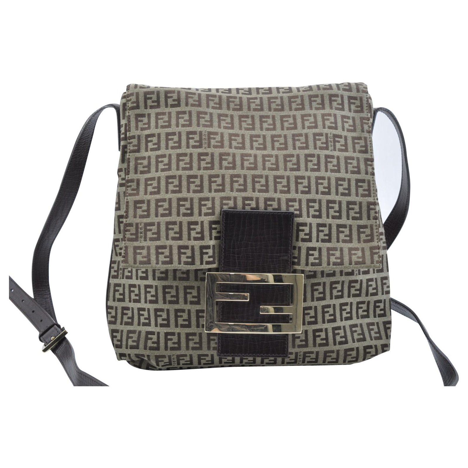 Fendi Mama Baguette Brown Cloth ref.138504 - Joli Closet