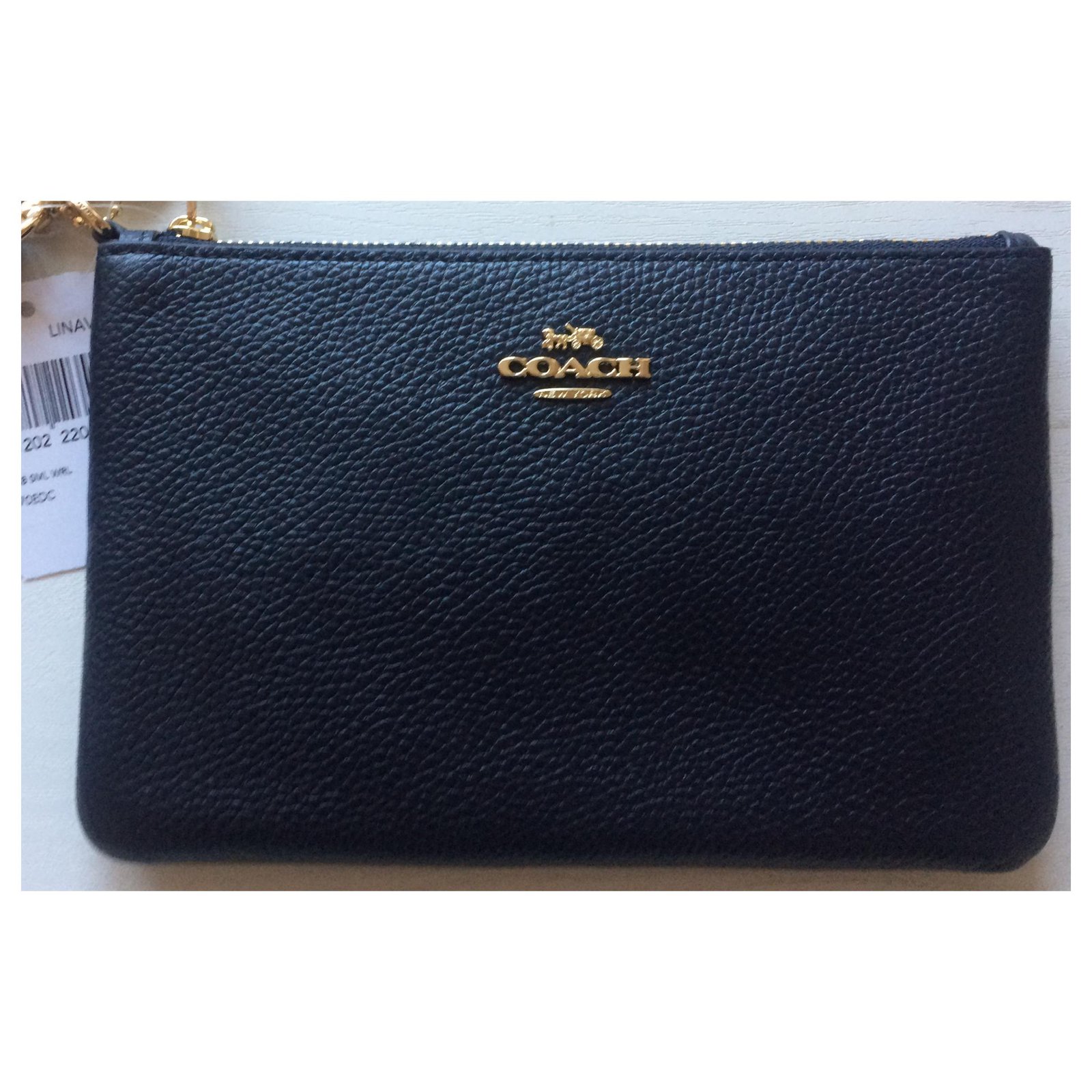 Coach Navy blue Leather ref.1005034 - Joli Closet