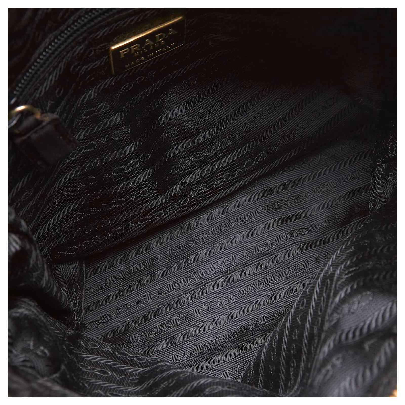 ショルダーバッグ・ポシェット Prada Nylon Quilted Chain Shoulder Bag Black 51nS1ZN0SHL._UY300_.jpg