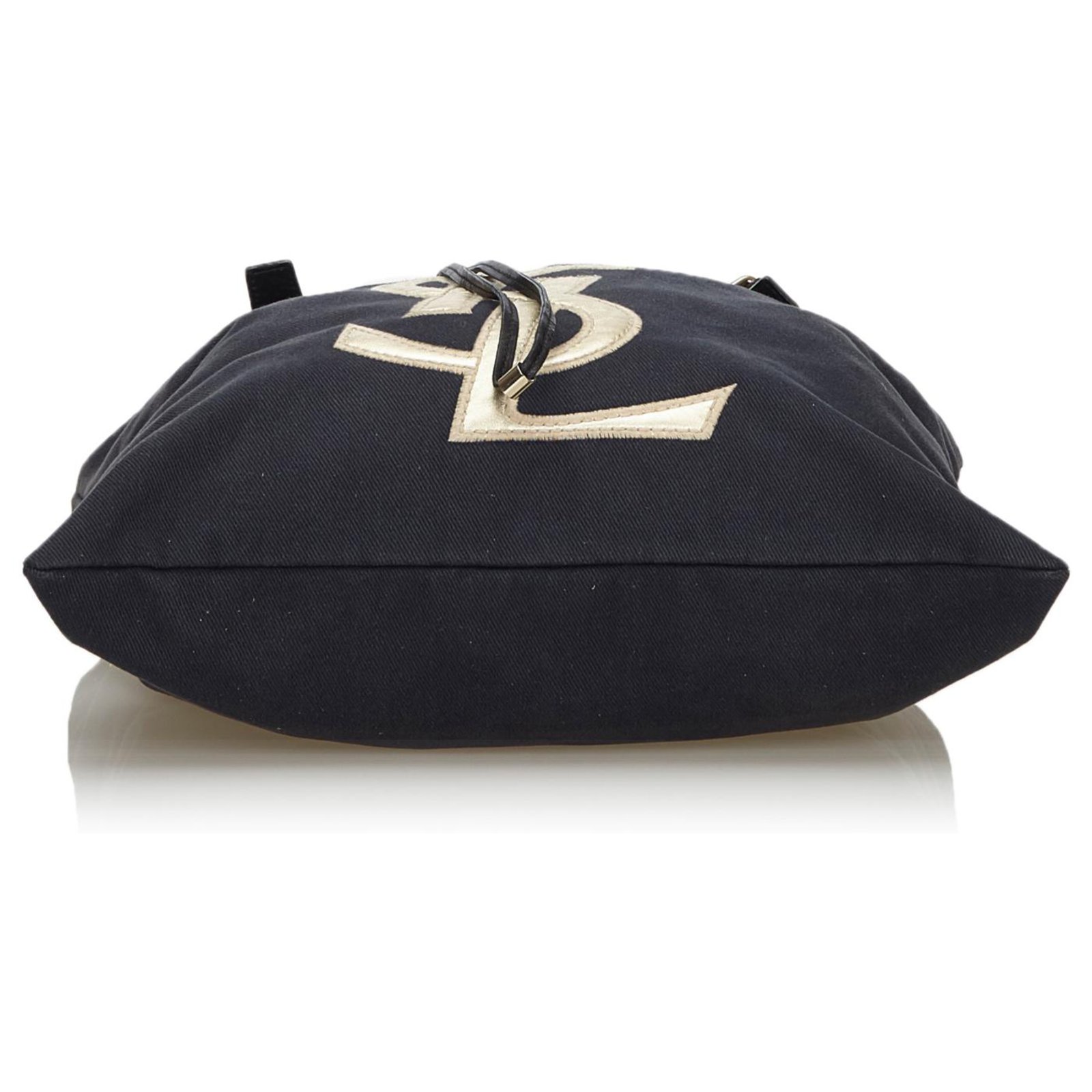 Yves Saint Laurent Kahala Tote bag en black Monogram Wool at