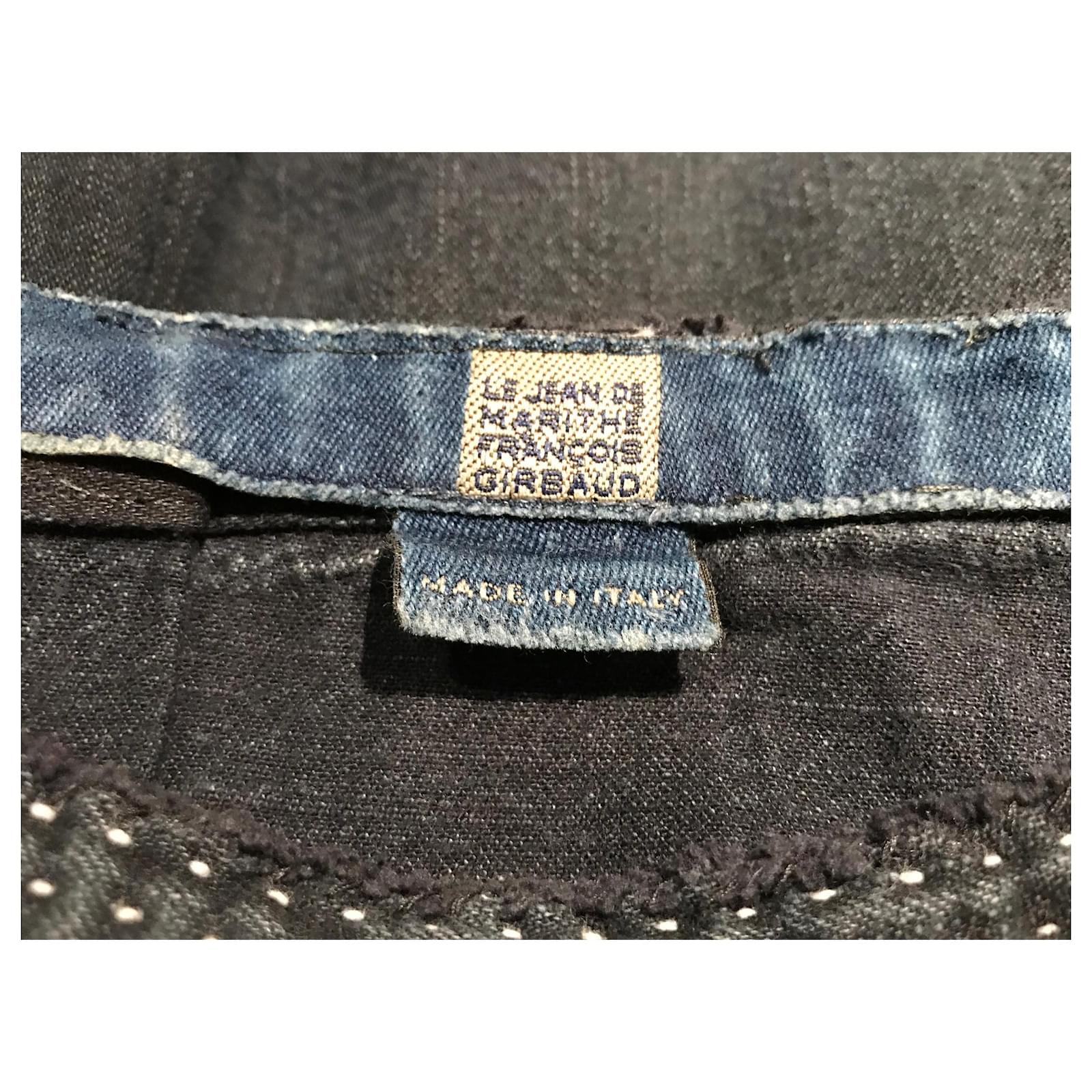 Marithé et François Girbaud jupe Girbaud taille 38/40 Coton Bleu Marine ref.139495 Joli Closet