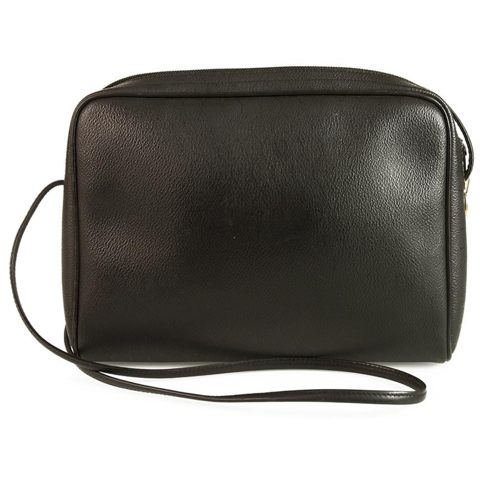 Dior Vintage 1970s Oblique Monogram Travel Bag Black Leather ref.696040 -  Joli Closet