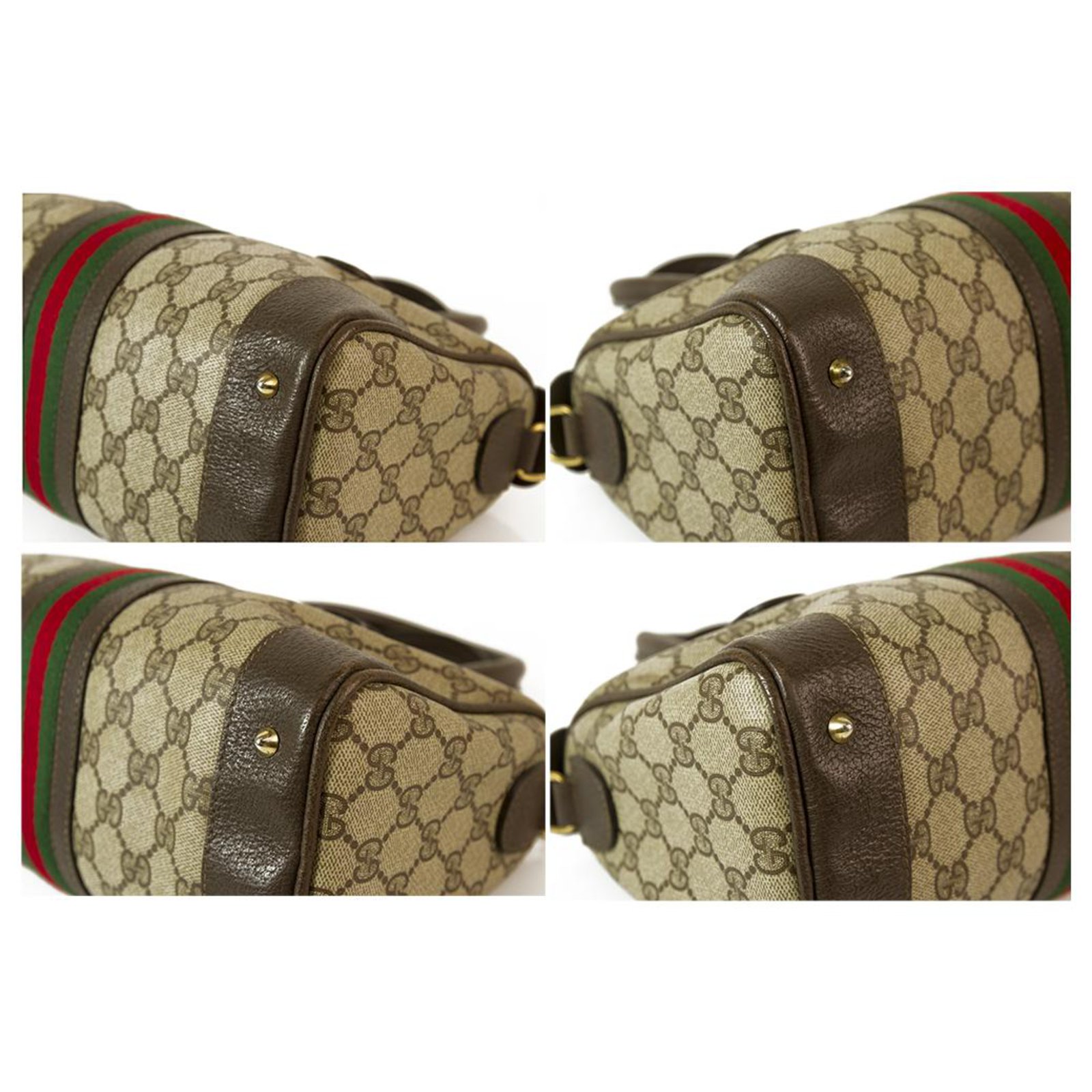 Gucci GG Canvas Half Moon Pochette Brown Cloth ref.753649 - Joli Closet