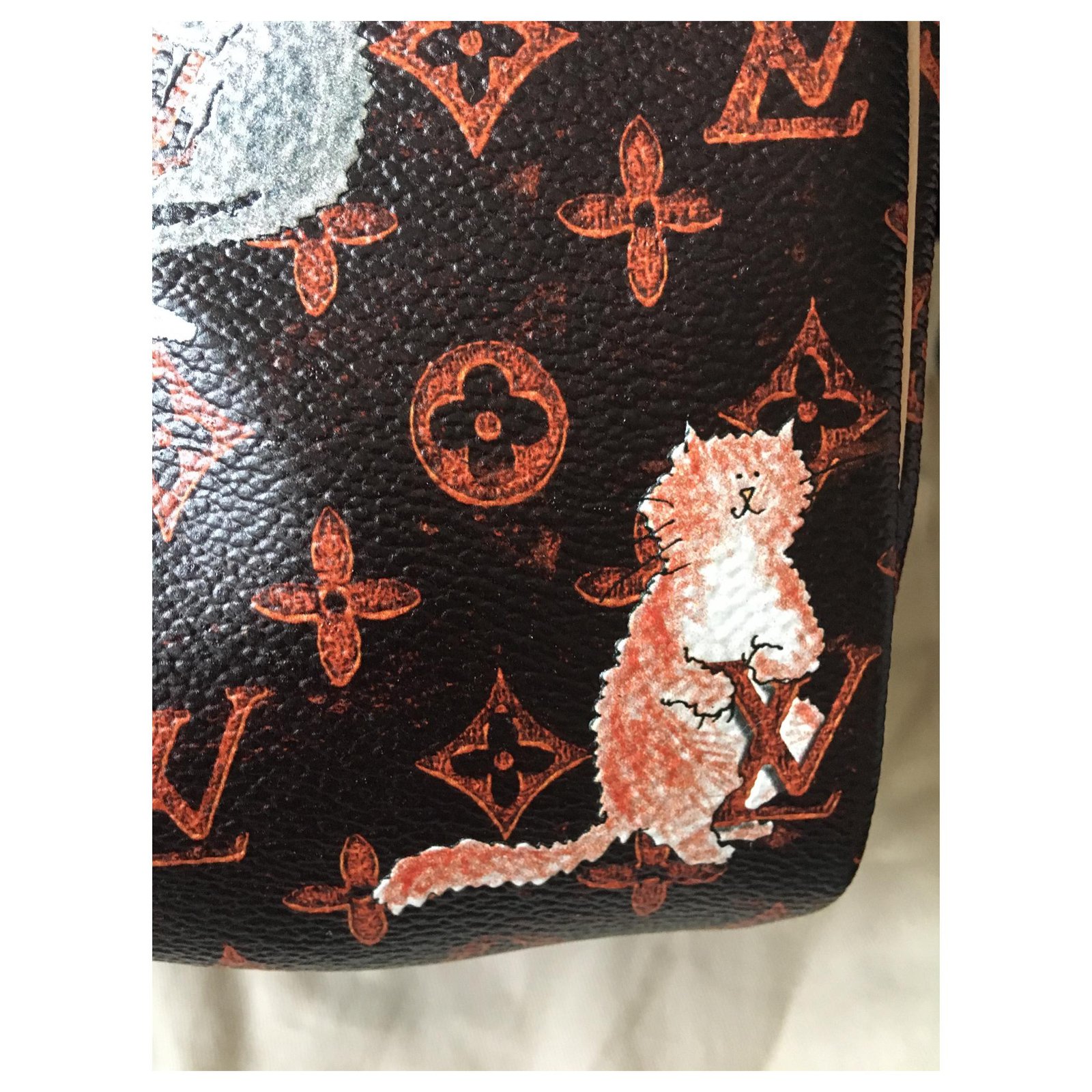 Louis Vuitton Speedy initials Brown Leather ref.403281 - Joli Closet