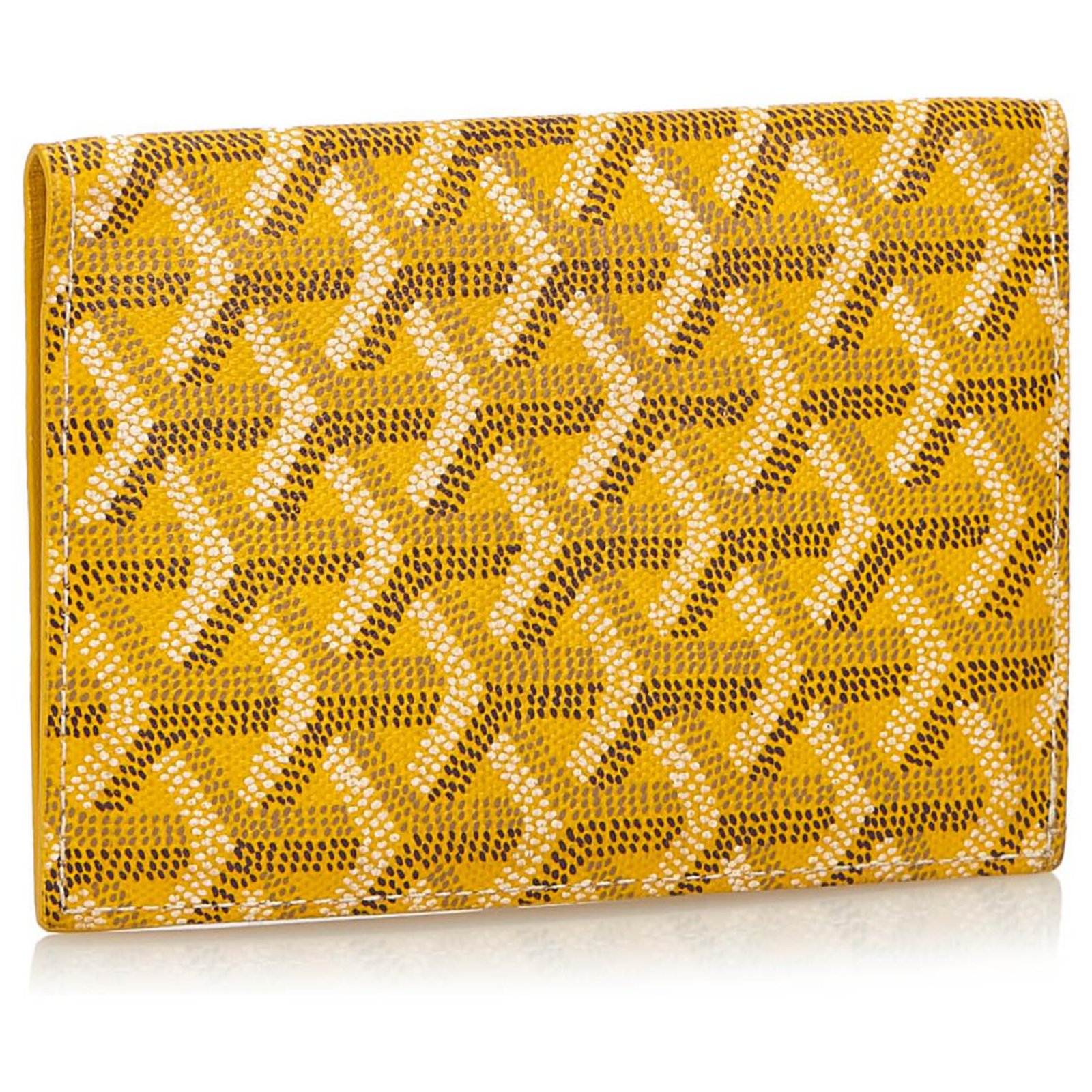 yellow goyard wallet