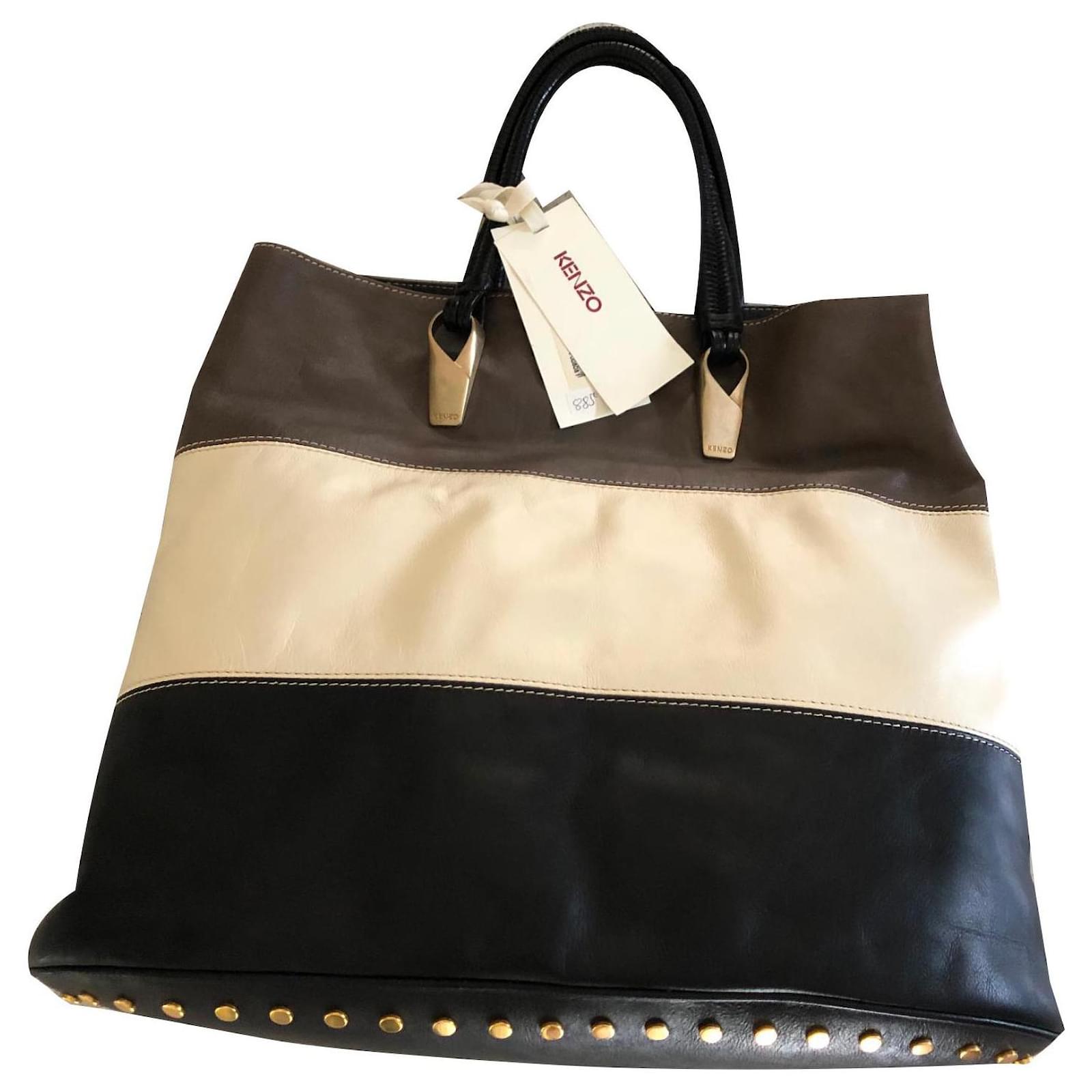 Kenzo Handbags Brown Leather ref.140324 Joli Closet